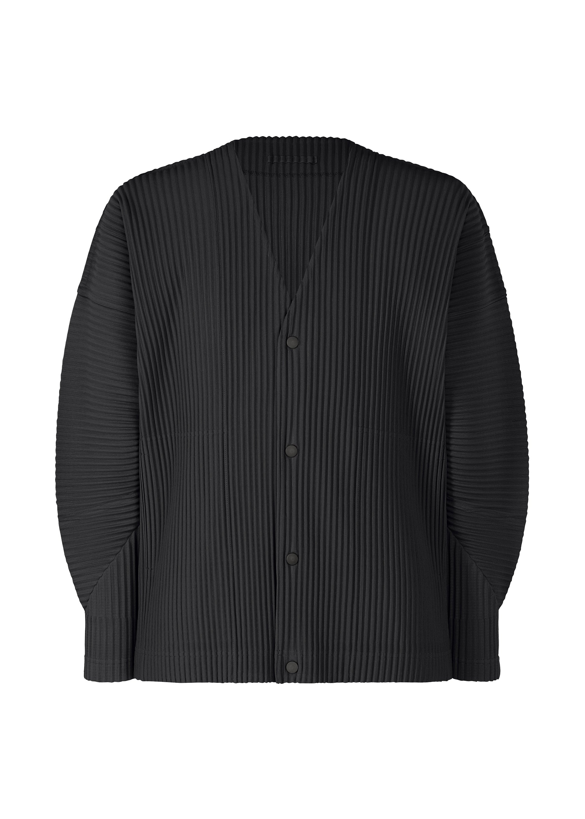 A product shot of the HOMME PLISSÉ ISSEY MIYAKE MONTHLY COLORS OCTOBER shirt in black (15).
