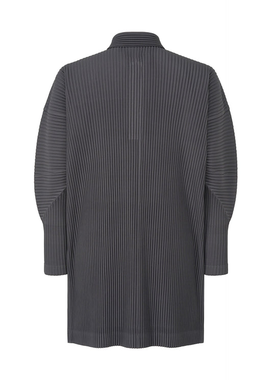 A detail shot of the HOMME PLISSÉ ISSEY MIYAKE MONTHLY COLORS DECEMBER clothing.