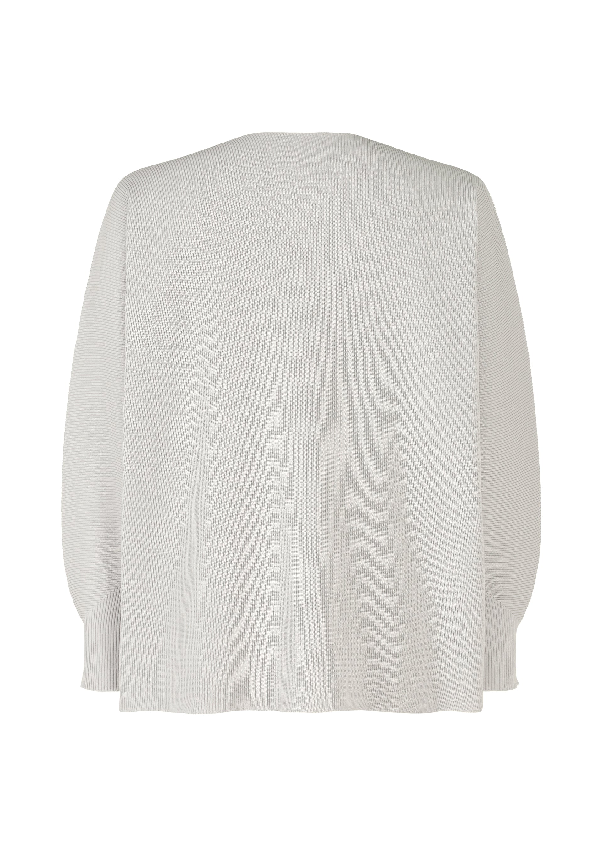 A detail shot of the HOMME PLISSÉ ISSEY MIYAKE BASIC KNIT top.