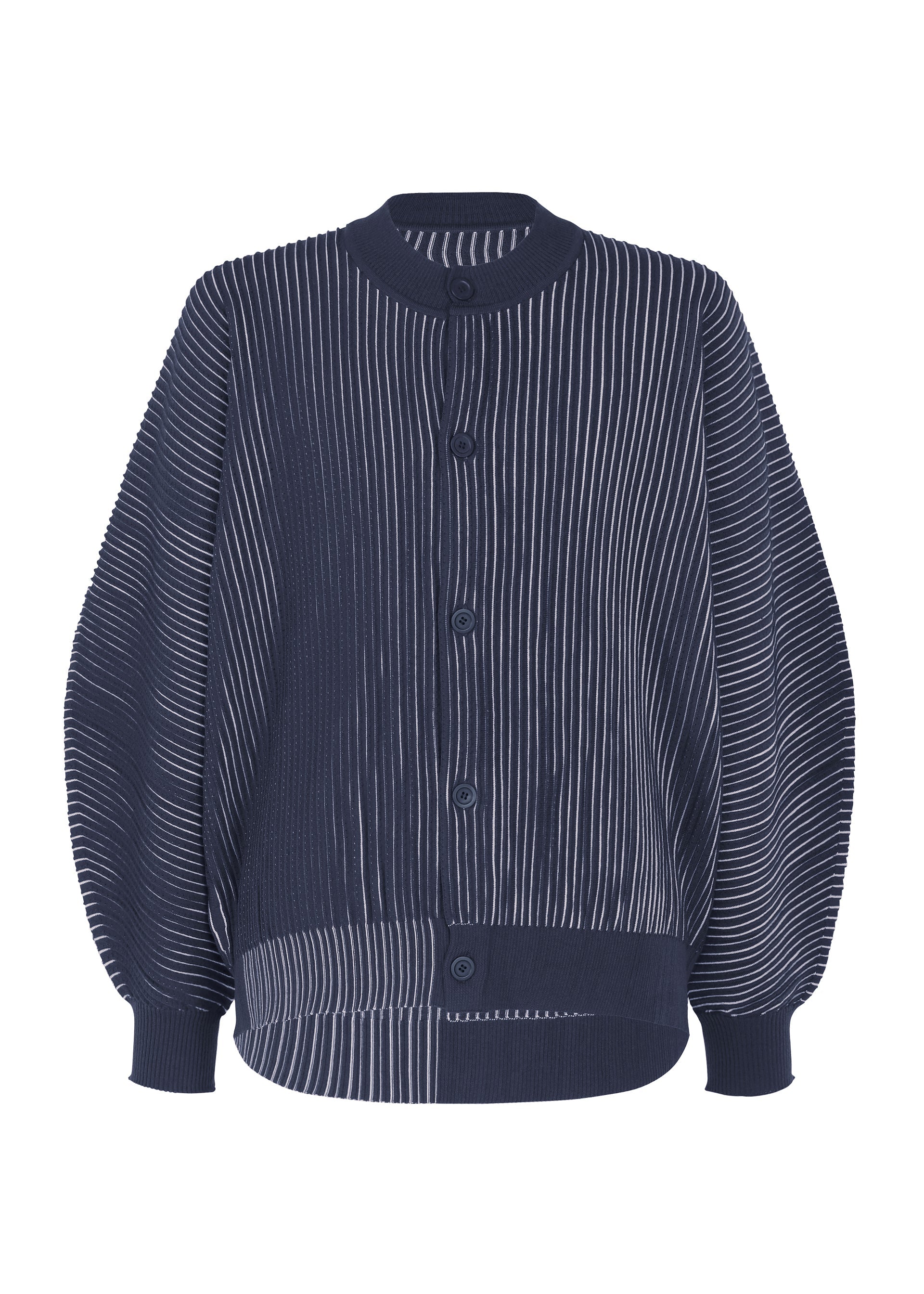 IN THE SHADOW KNIT Cardigan Blue – The official ISSEY MIYAKE