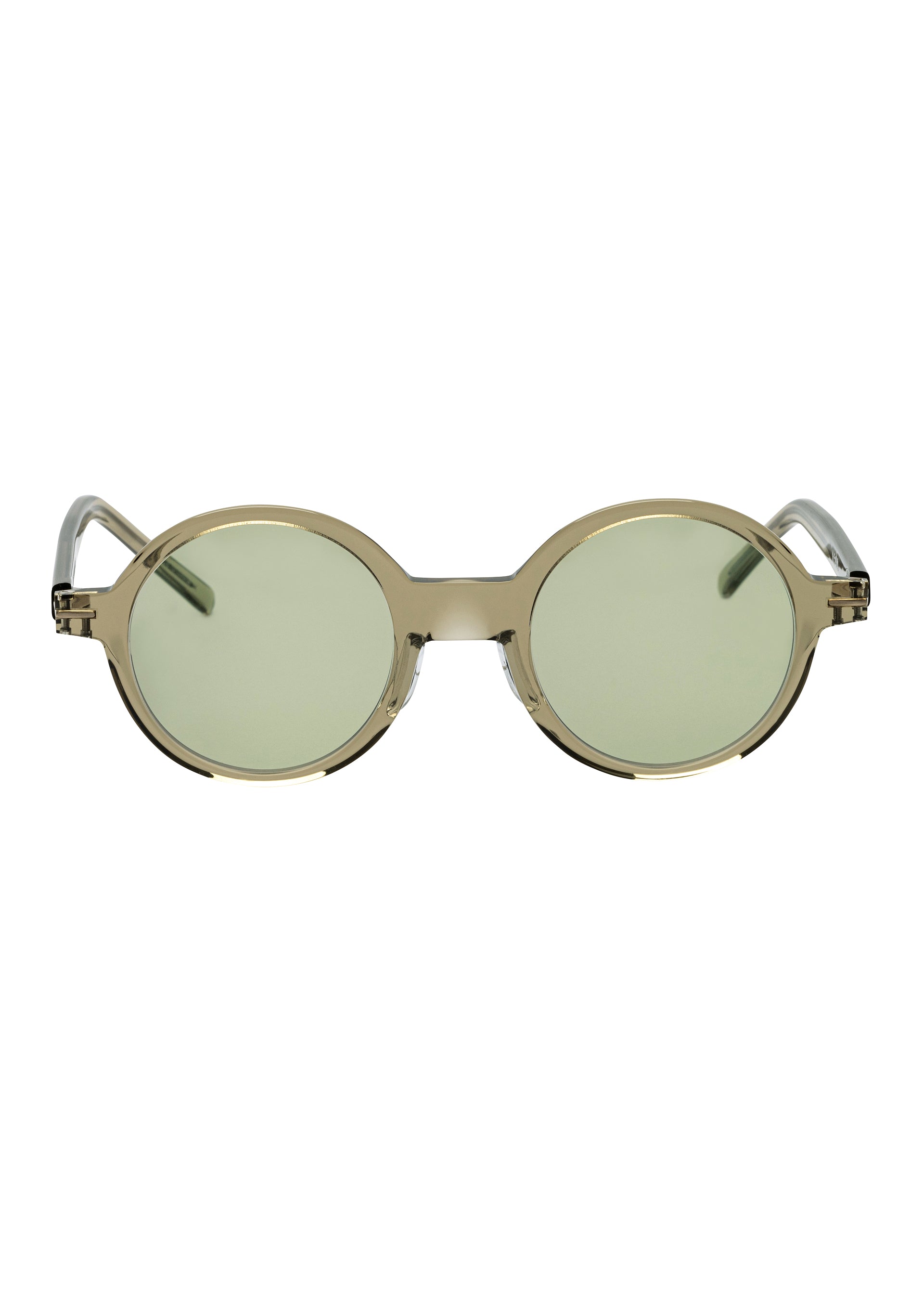 GEOMETRY ROUND Green Glasses