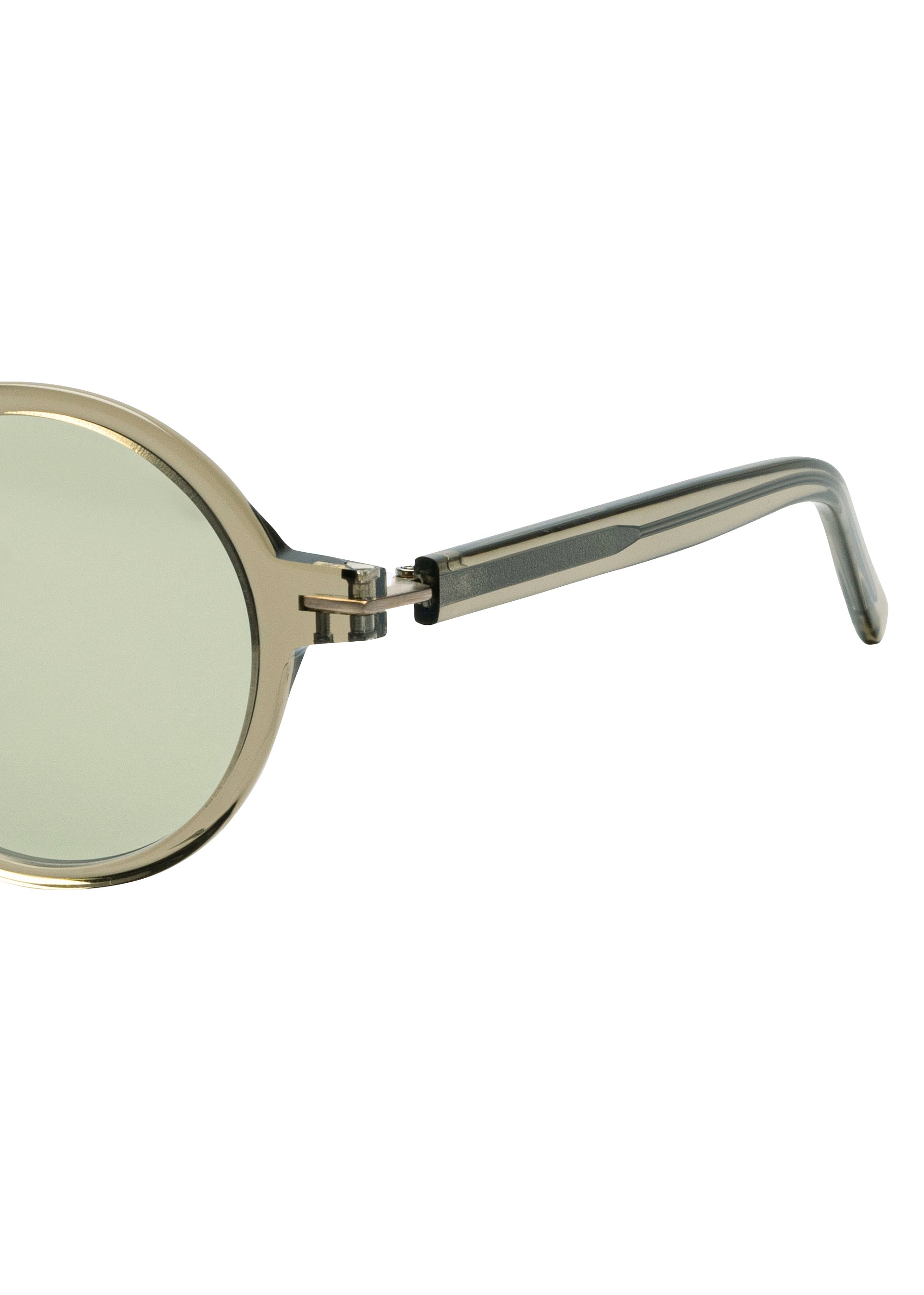 GEOMETRY ROUND Green Glasses