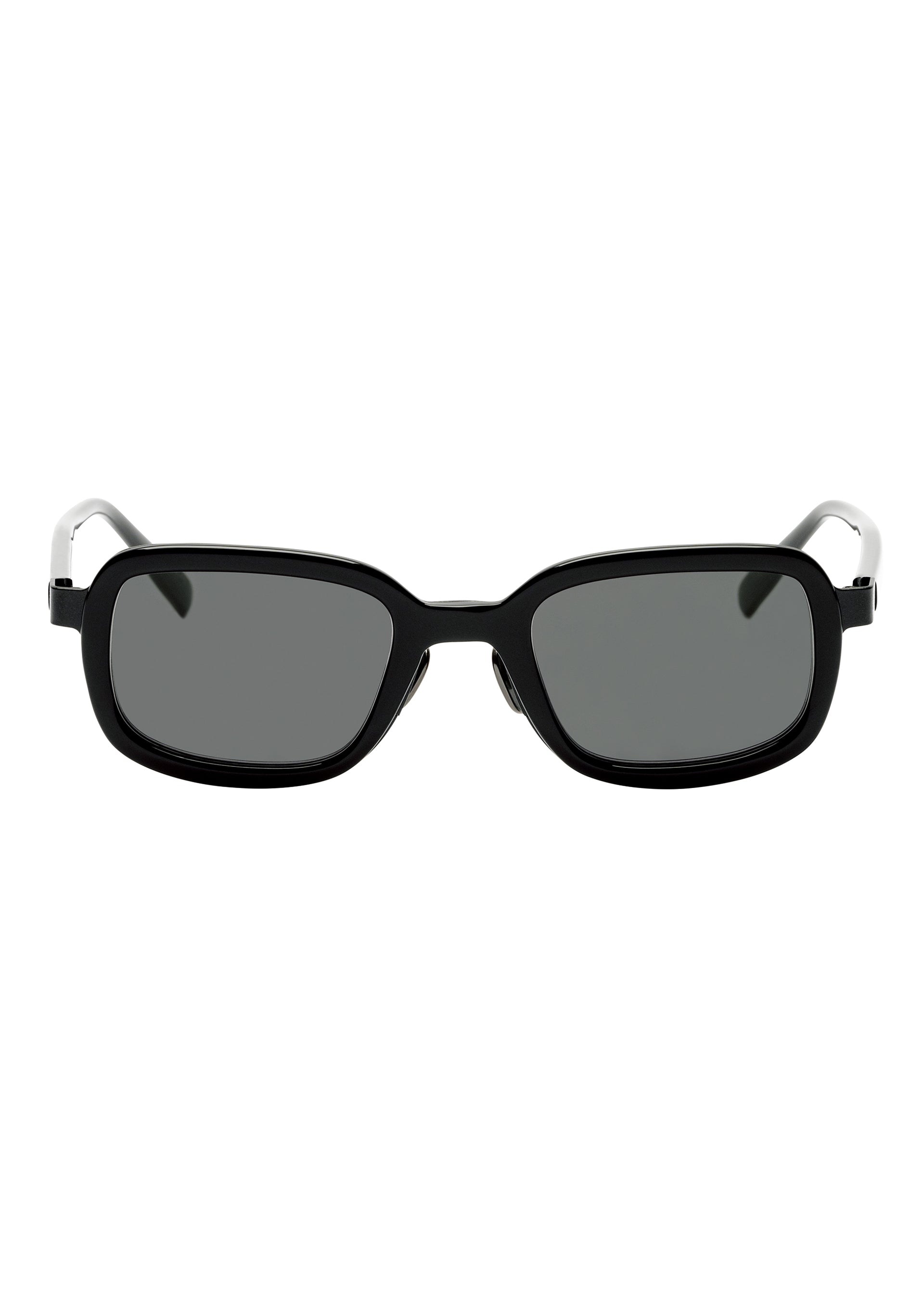 MARROW SQUARE Glasses Black x Dark Grey