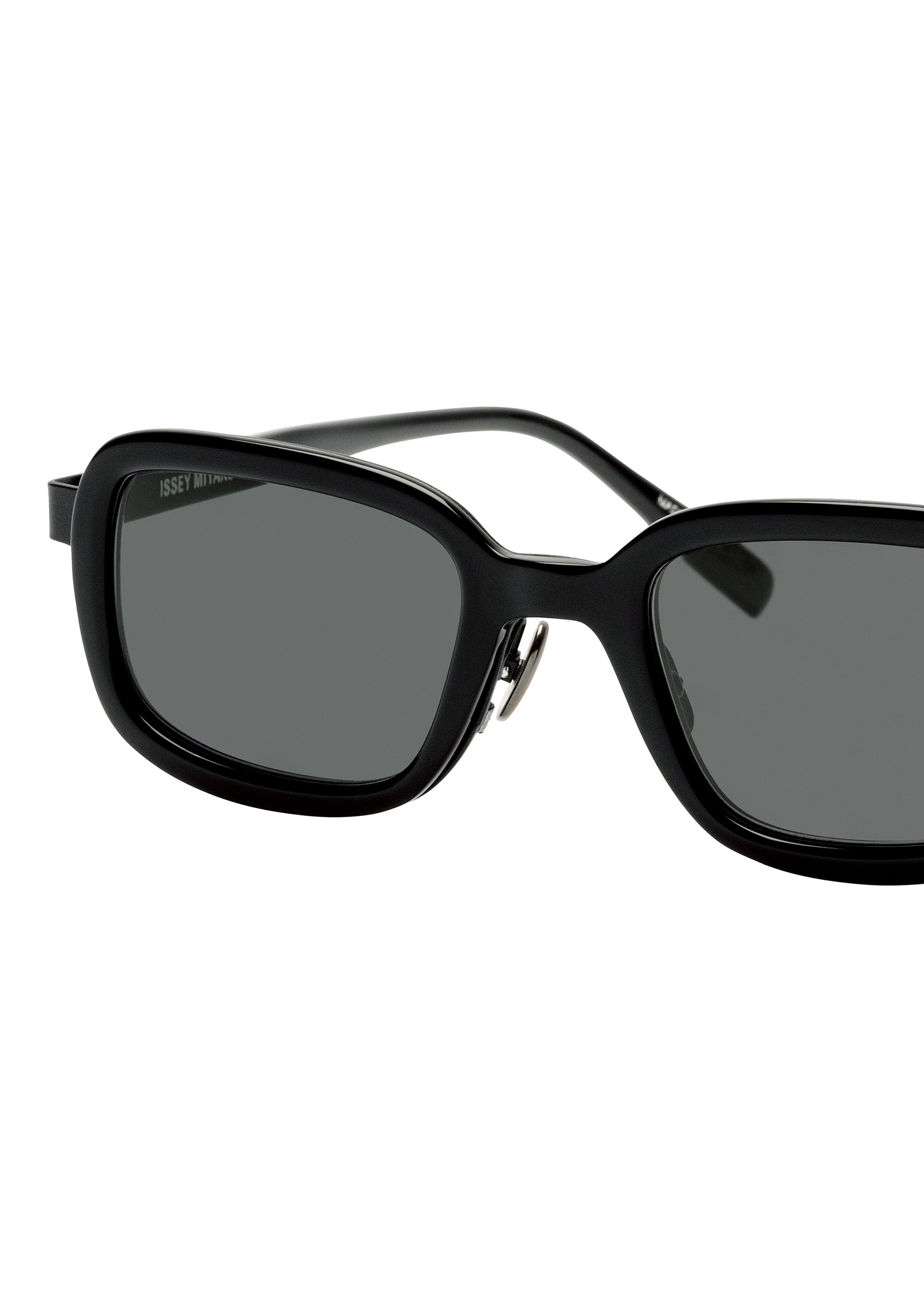 MARROW SQUARE Glasses Black x Dark Grey