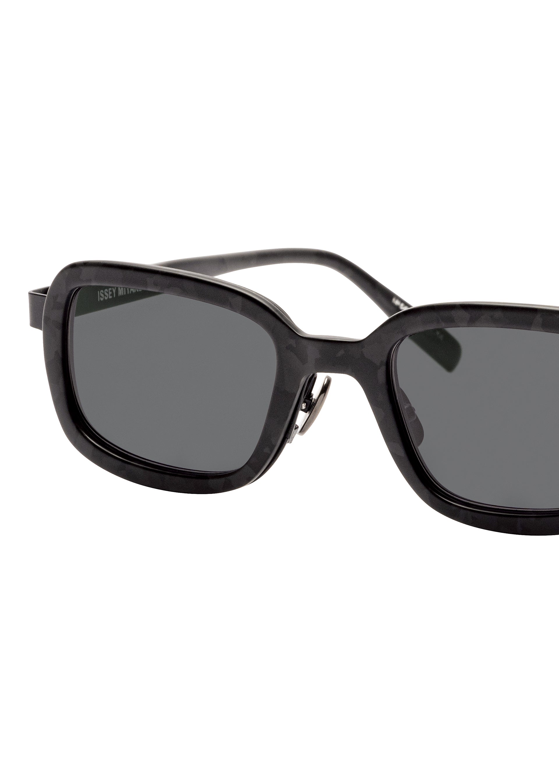 MARROW SQUARE Glasses Black Demi x Dark Grey