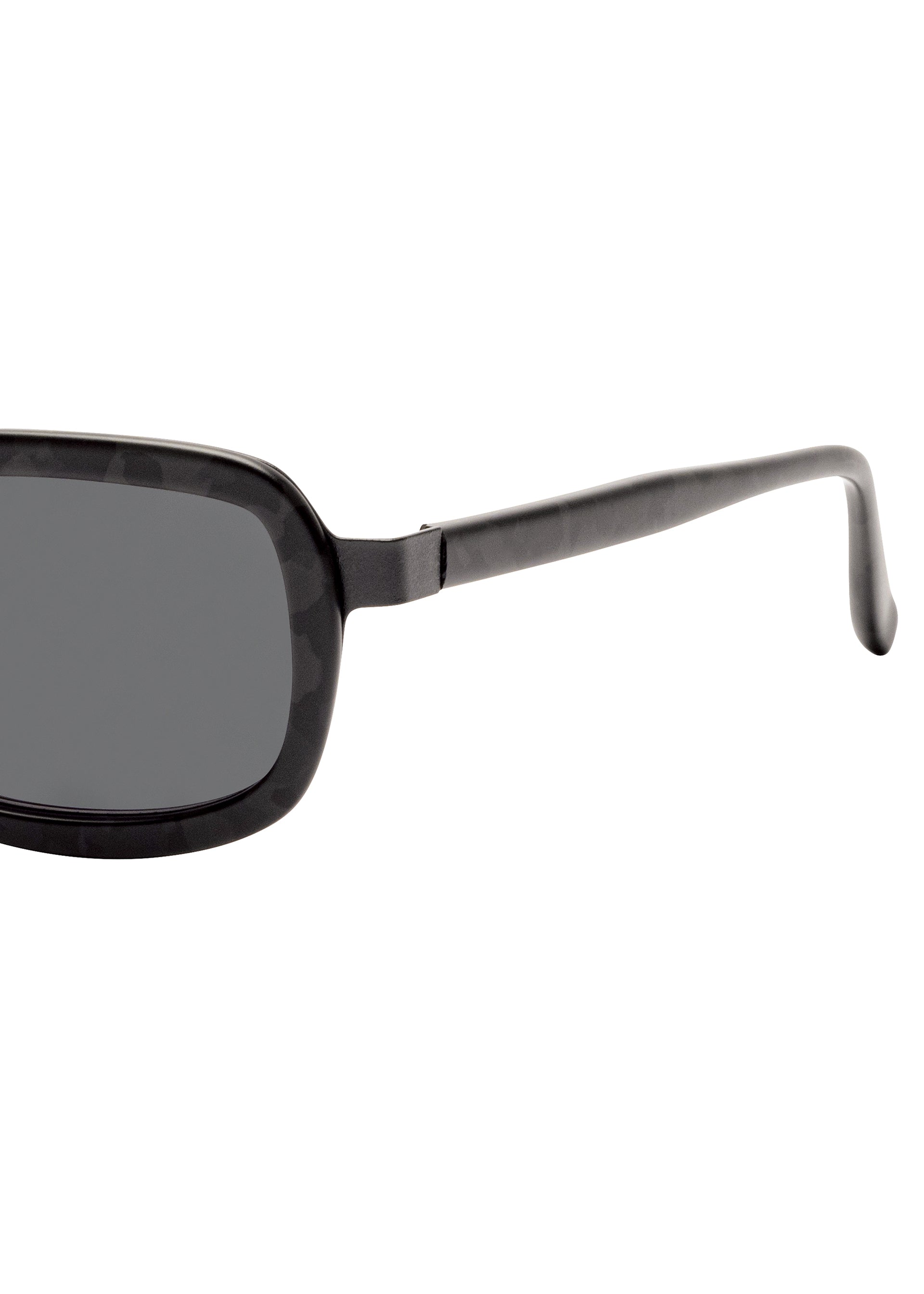 MARROW SQUARE Glasses Black Demi x Dark Grey