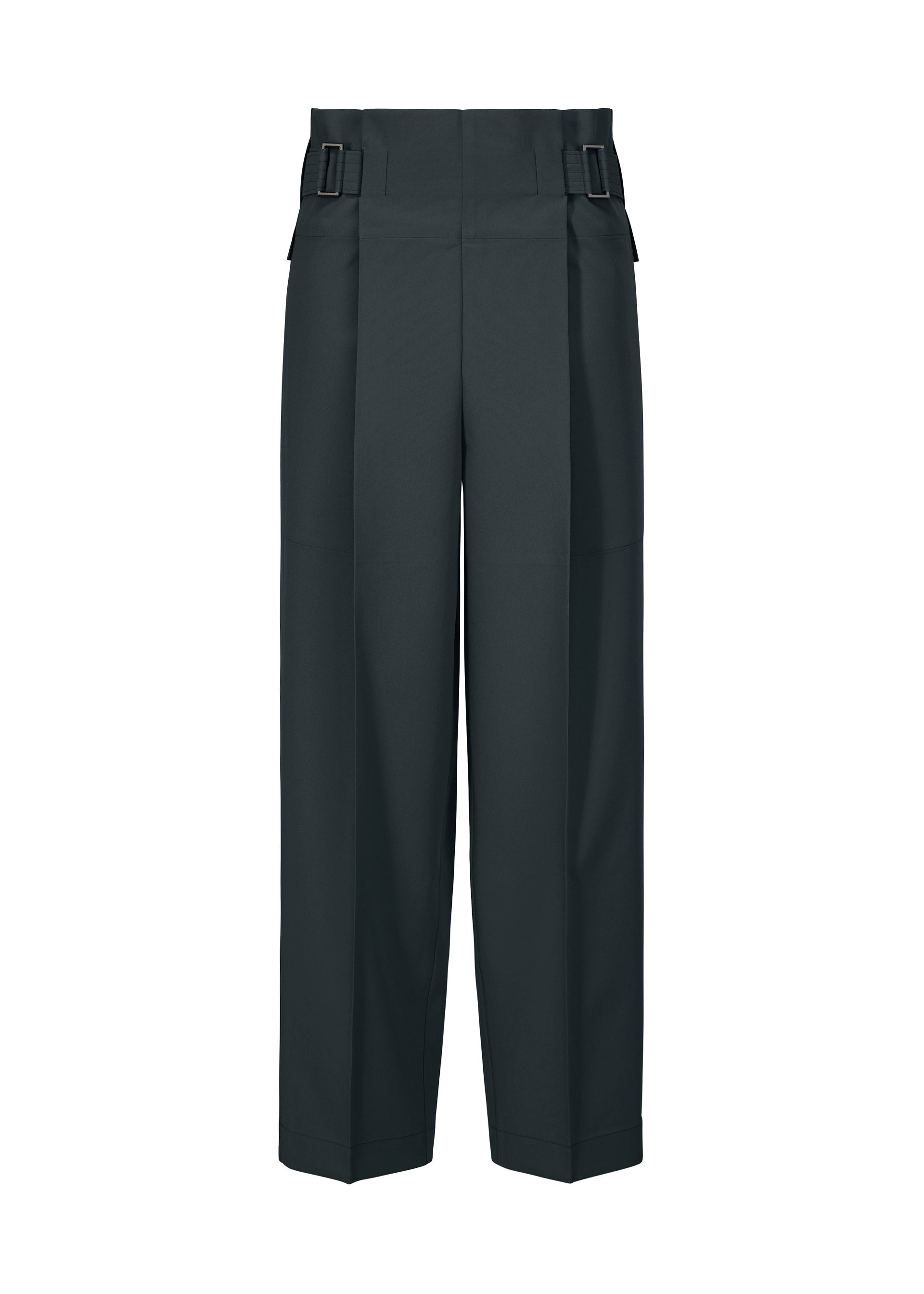 A product shot of the 132 5. ISSEY MIYAKE FLAT TUCK trousers in navy (75).