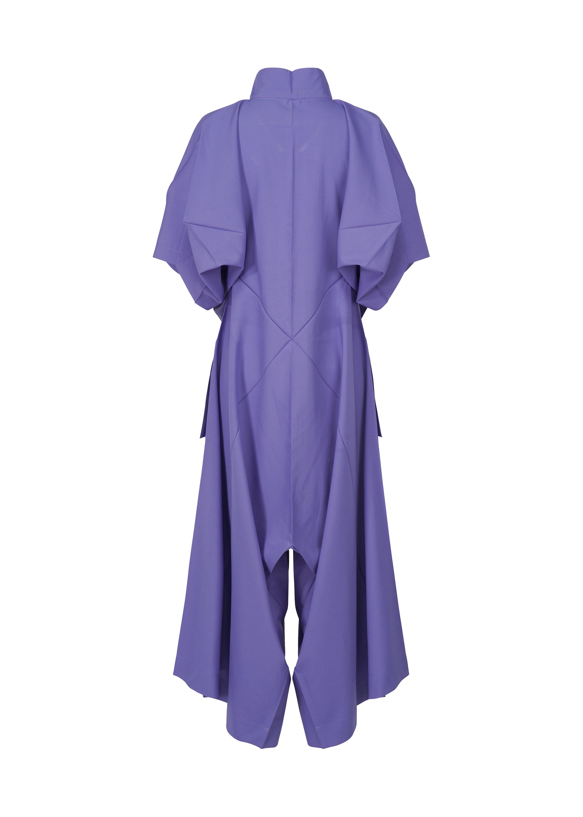 A detail shot of the 132 5. ISSEY MIYAKE UNIFIED HALF CUBES jumpsuit.