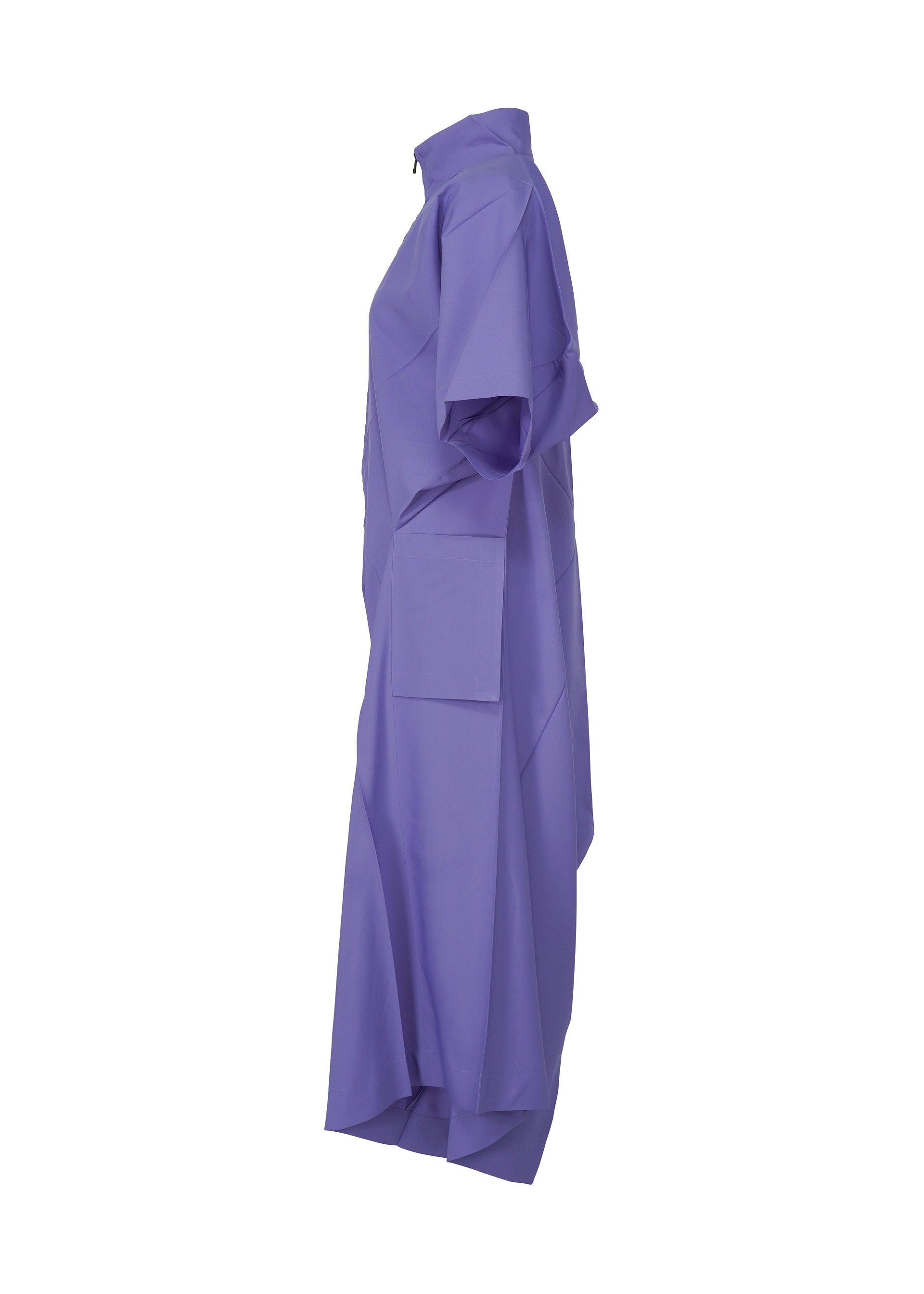 A detail shot of the 132 5. ISSEY MIYAKE UNIFIED HALF CUBES jumpsuit.