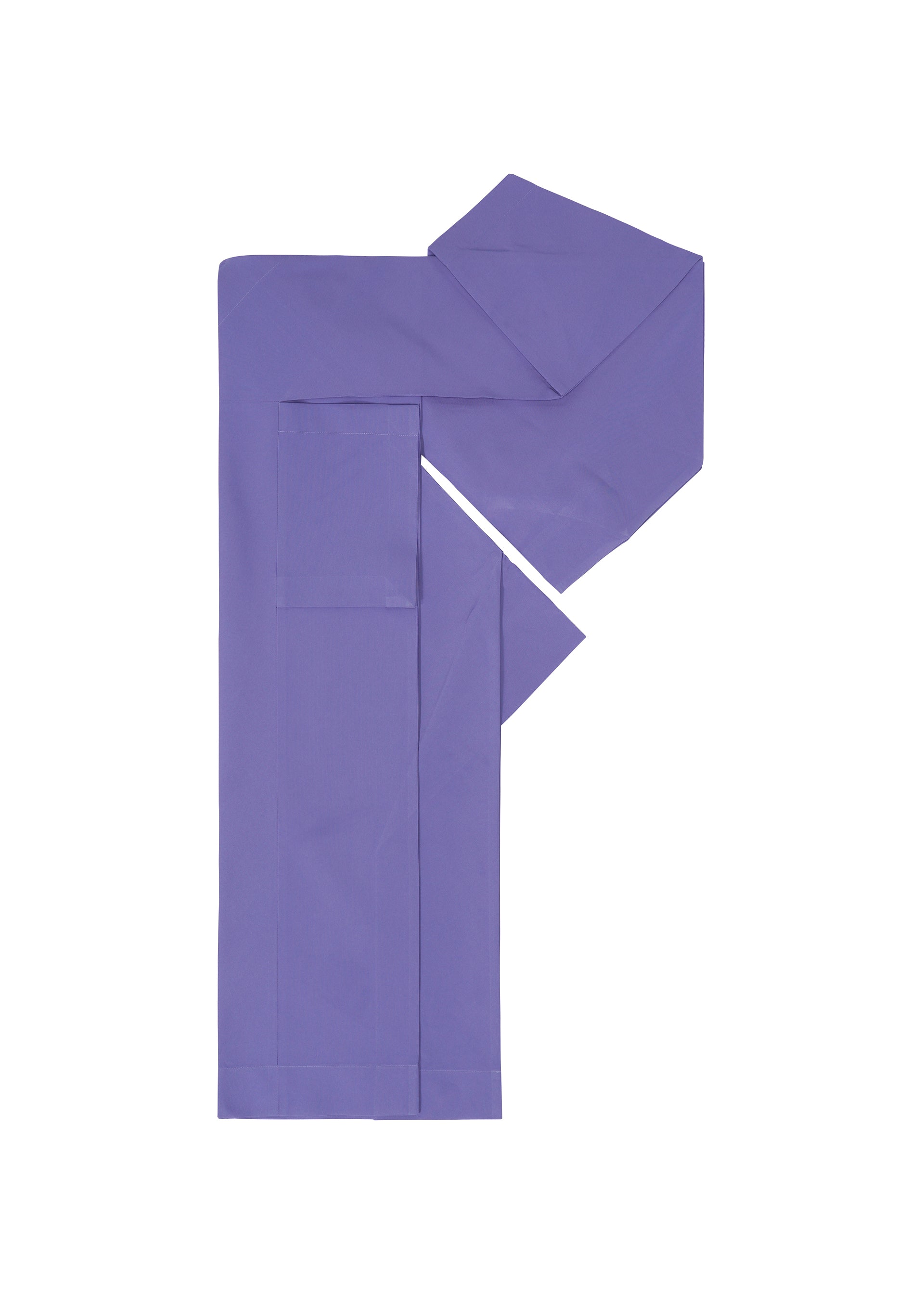A detail shot of the 132 5. ISSEY MIYAKE UNIFIED HALF CUBES jumpsuit.