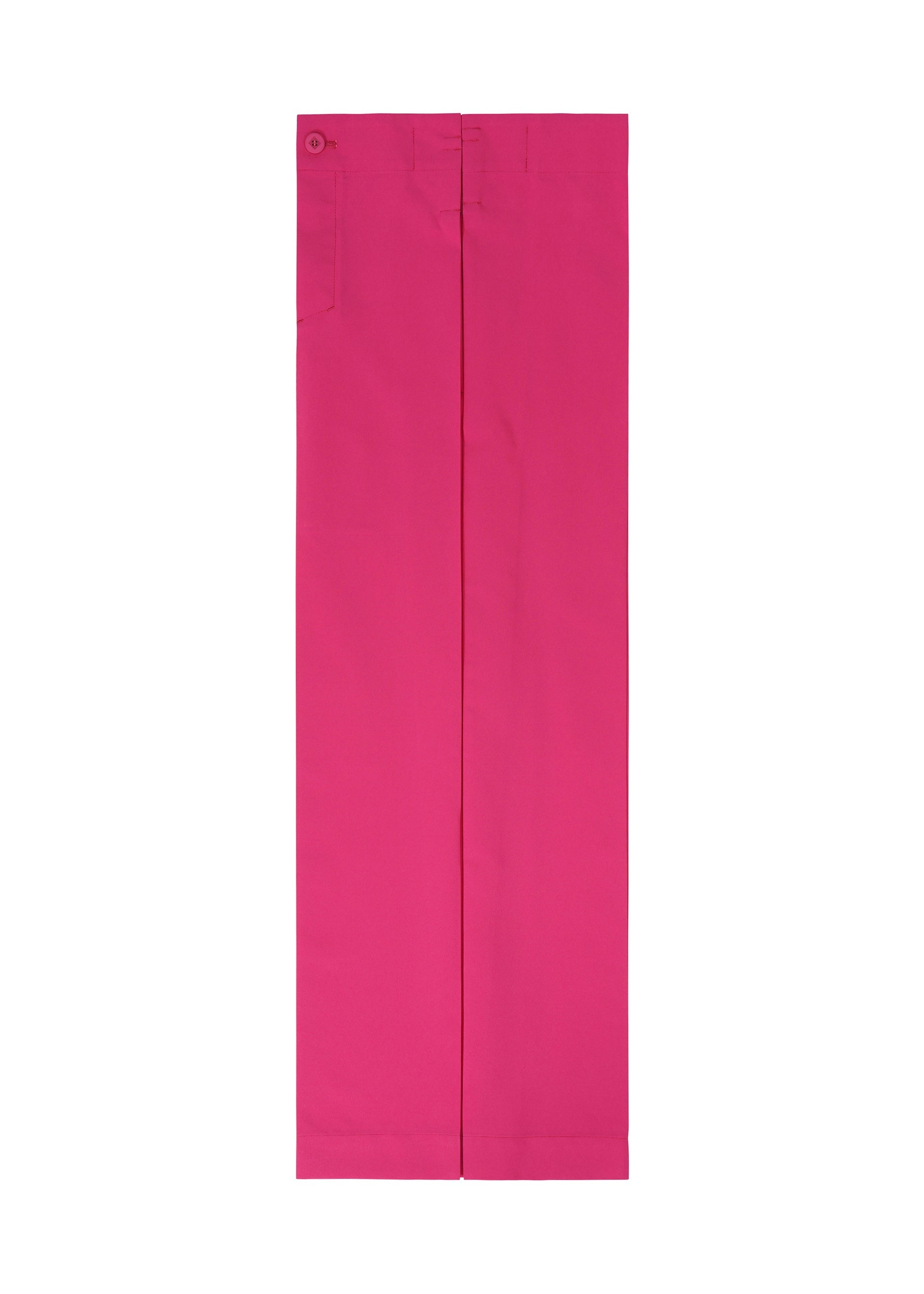 A detail shot of the 132 5. ISSEY MIYAKE FLAT SQUARE BOTTOMS trousers.