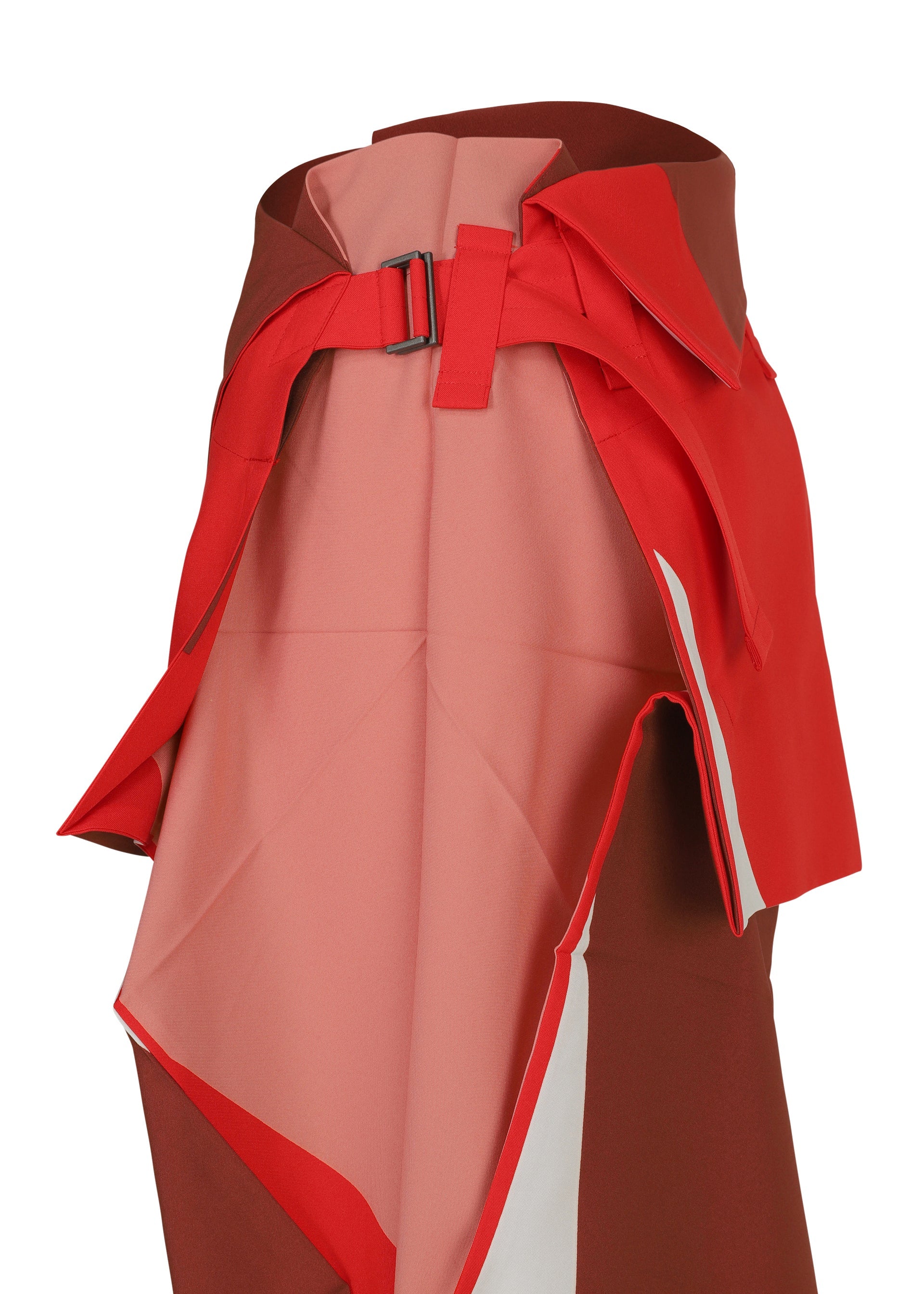 A detail shot of the 132 5. ISSEY MIYAKE POSITIONS skirt.