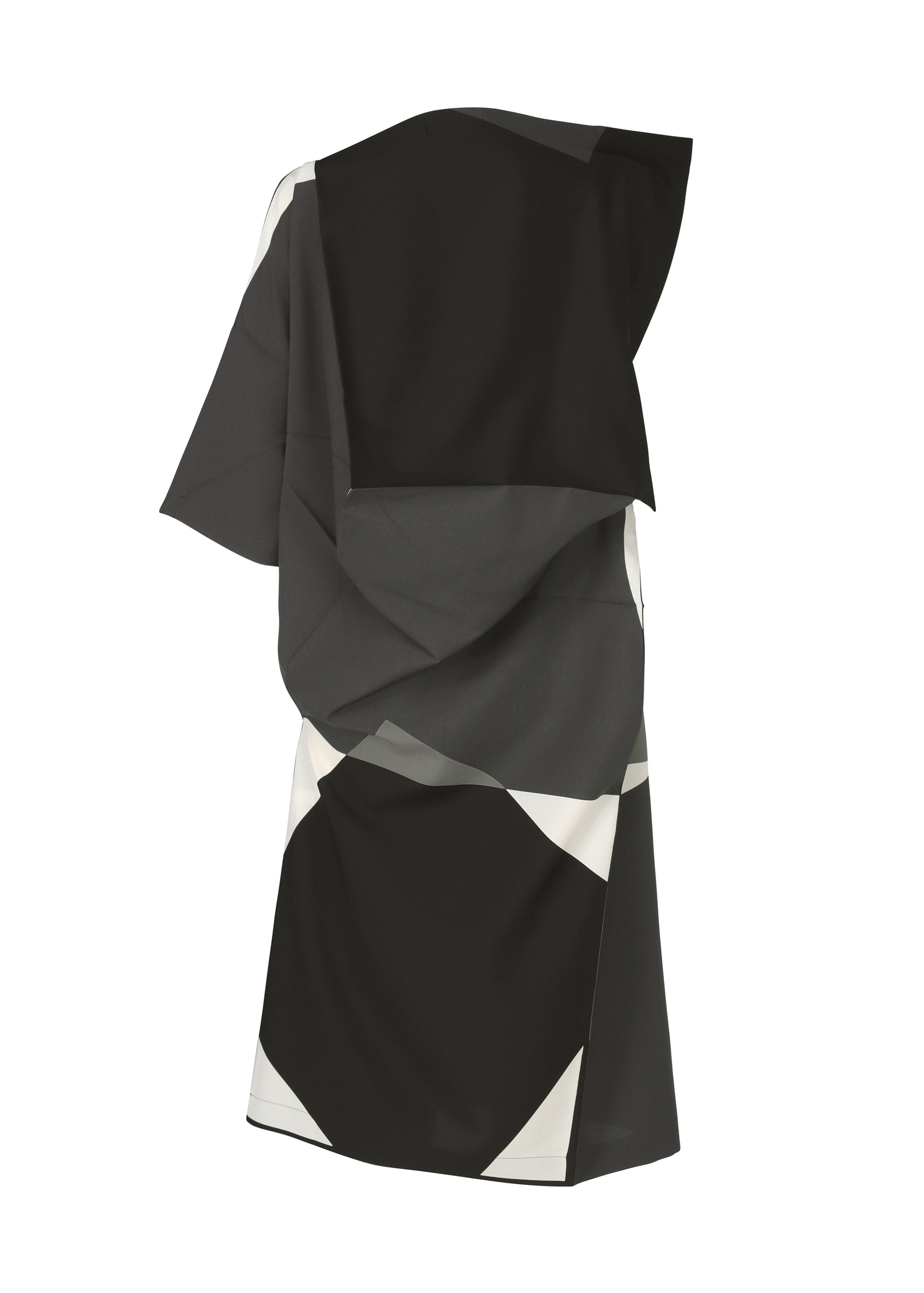 A detail shot of the 132 5. ISSEY MIYAKE POSITIONS dress.