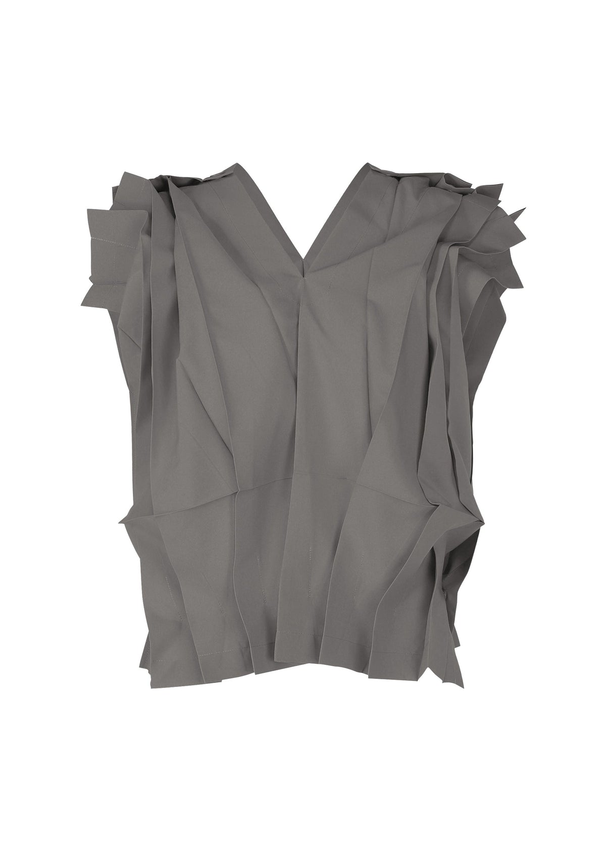 A product shot of the 132 5. ISSEY MIYAKE NO.3 shirt in dark grey (16).