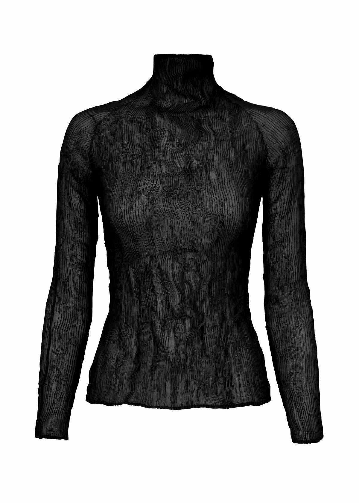 CHIFFON TWIST BK/WT Long-sleeved Top Black – The official ISSEY