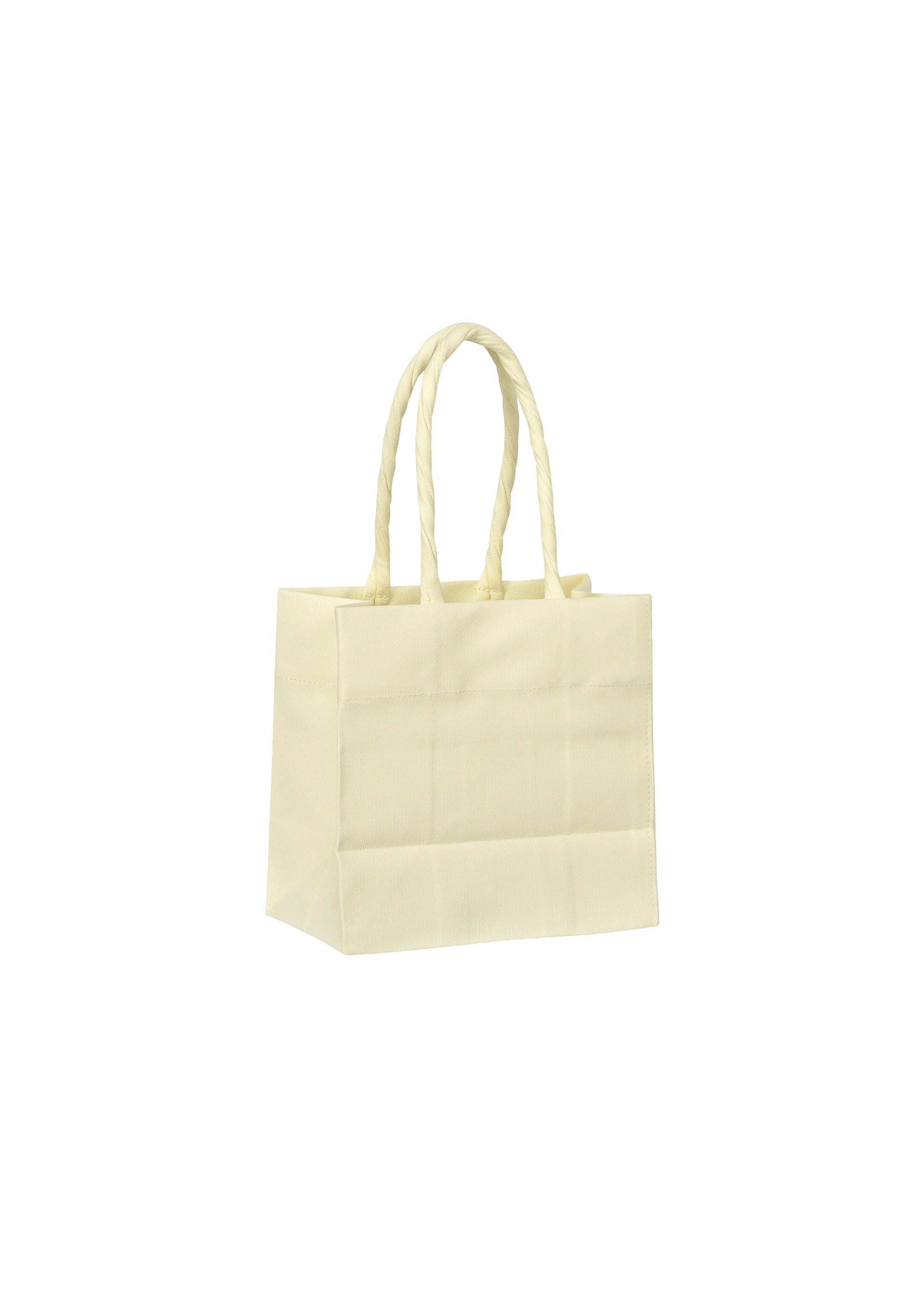 A detail shot of the ISSEY MIYAKE PAPER BAG bag.