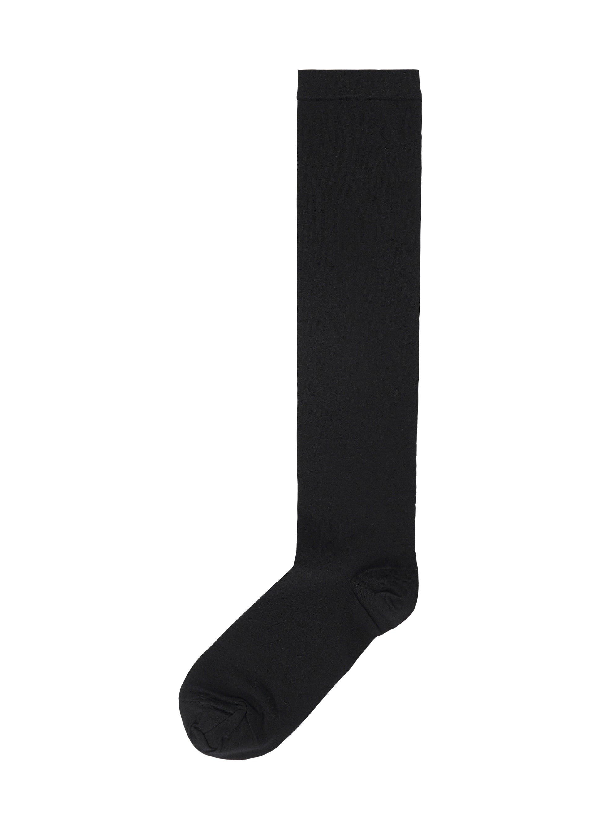 A product shot of the ISSEY MIYAKE SHEER SOCKS socks in black (15).