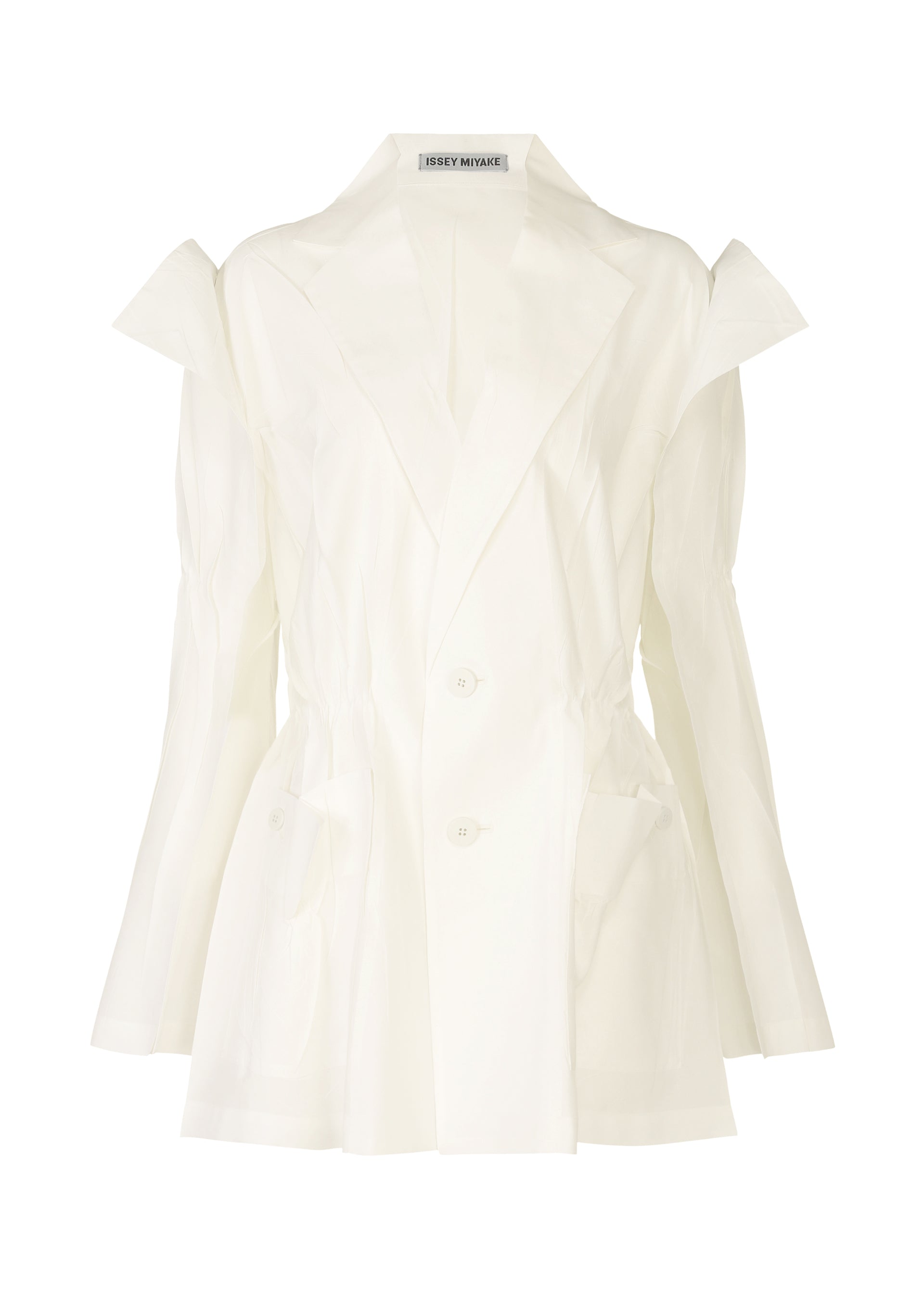 CRIMPED AND PRESSED Jacket Washi White