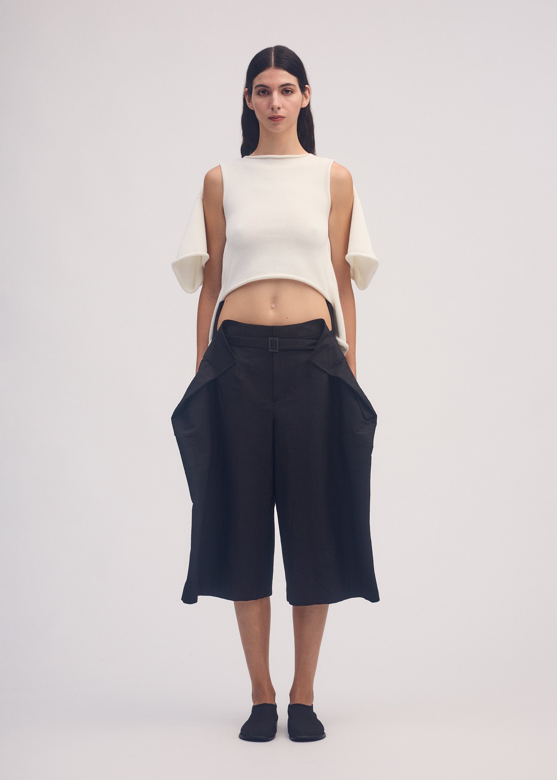 FOLD TO FORM Trousers Black