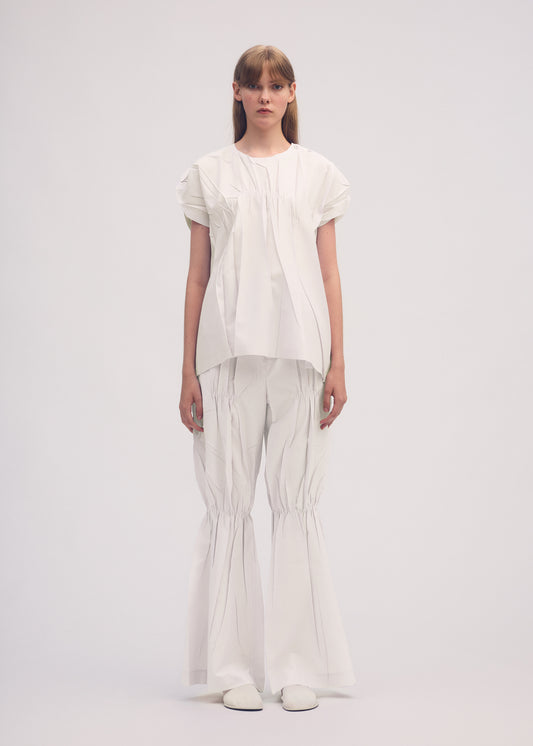 CRIMPED AND PRESSED Trousers Black