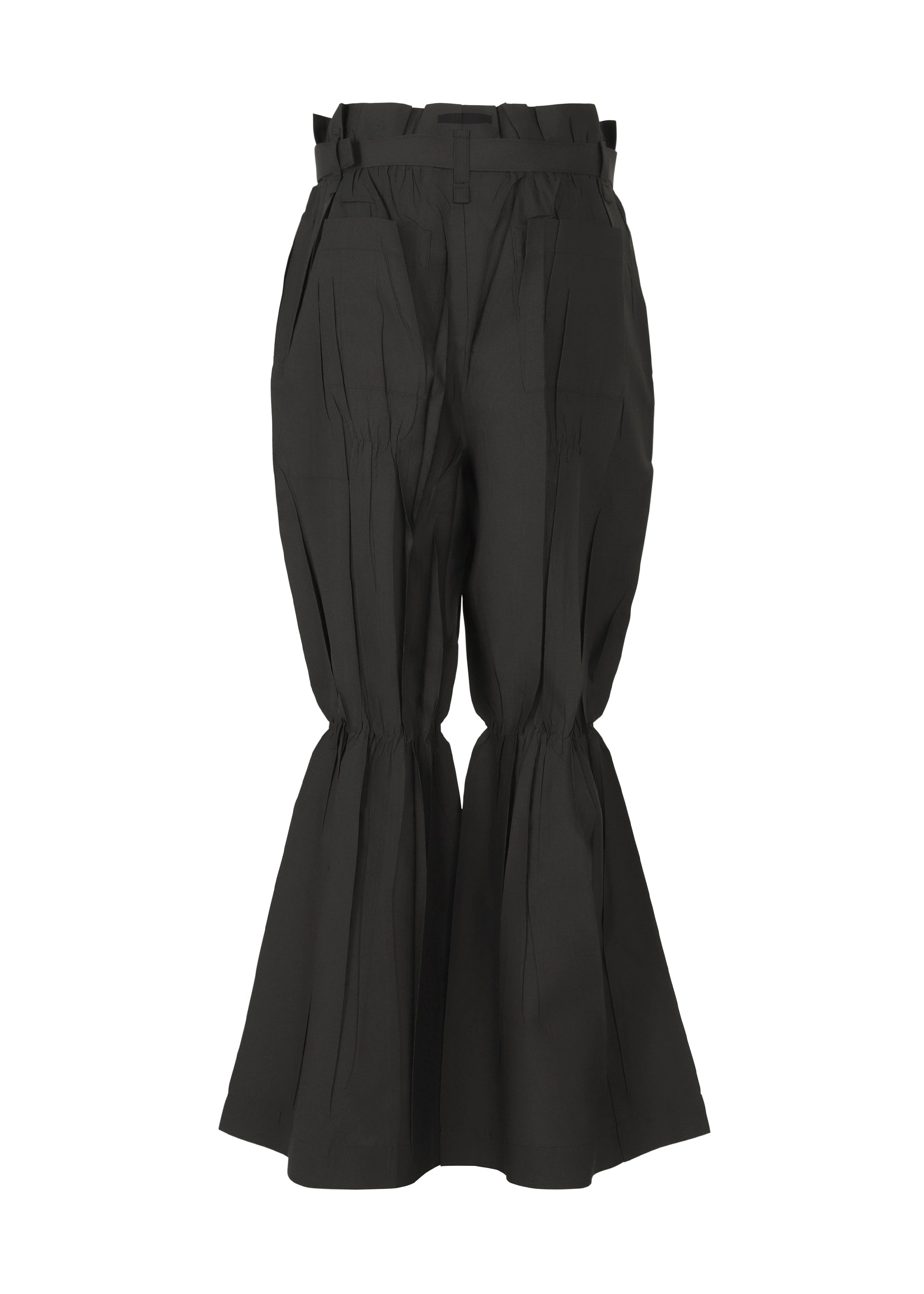 CRIMPED AND PRESSED Trousers Black