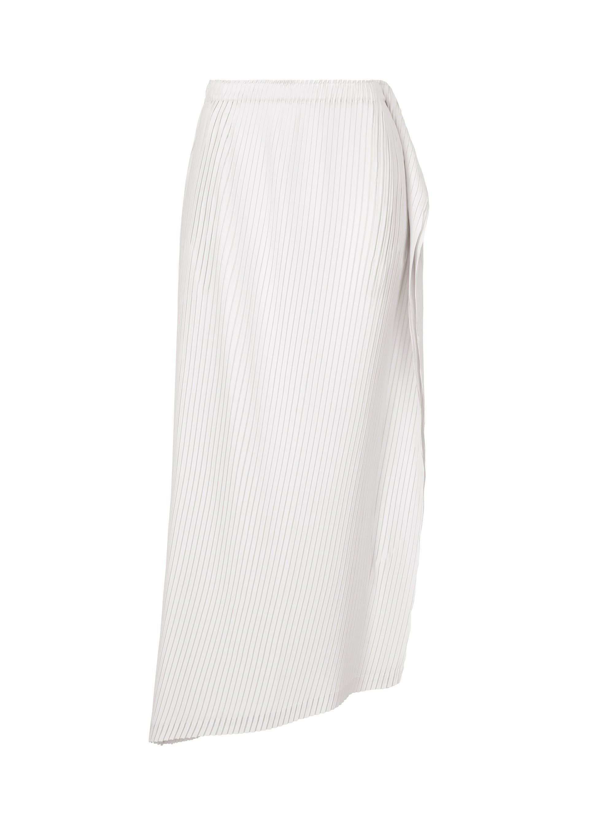 A product shot of the ISSEY MIYAKE SHADOW STUDY PLEATS SOLID skirt in .