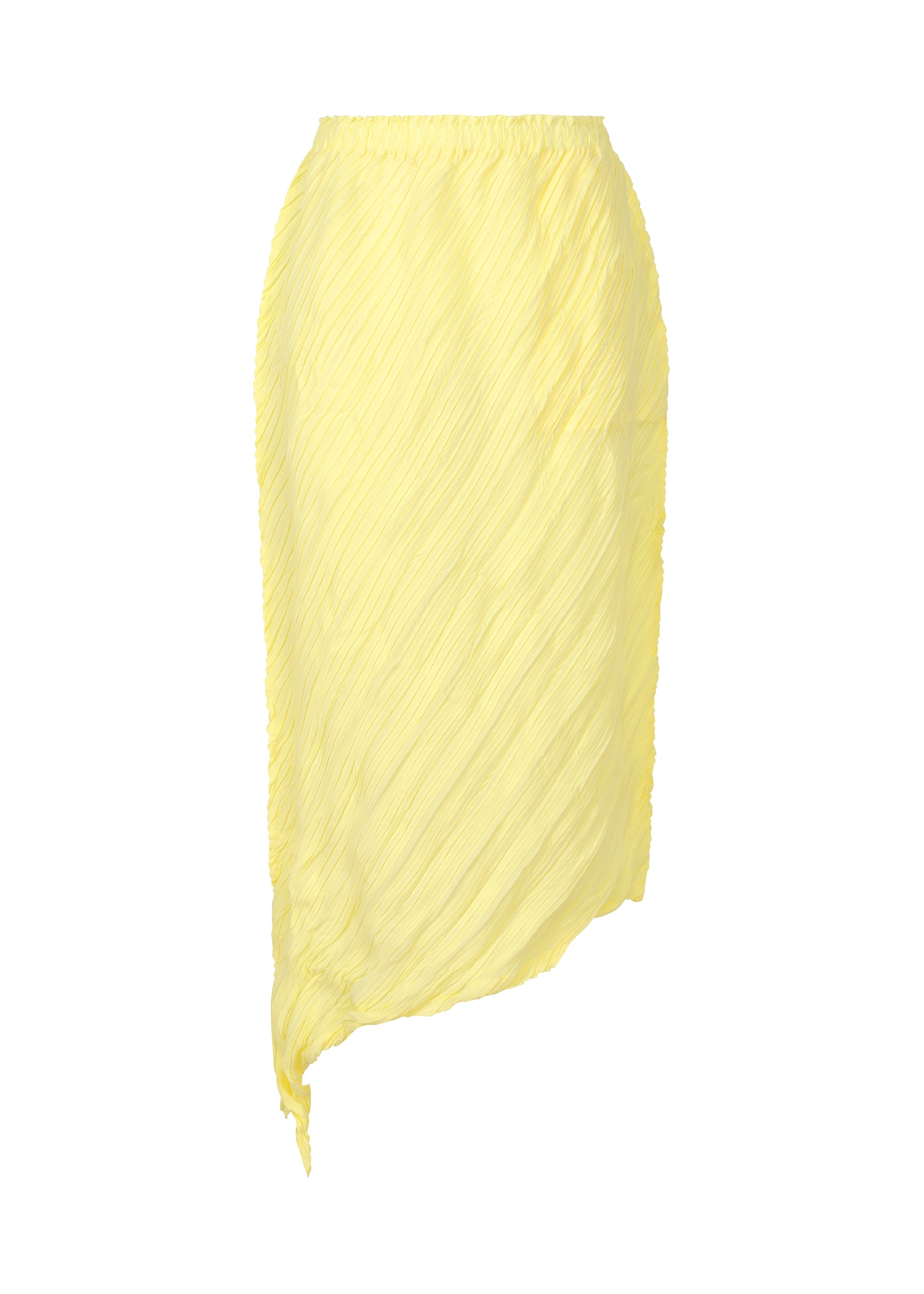 A product shot of the ISSEY MIYAKE WRINKLED AND TWISTED skirt in .