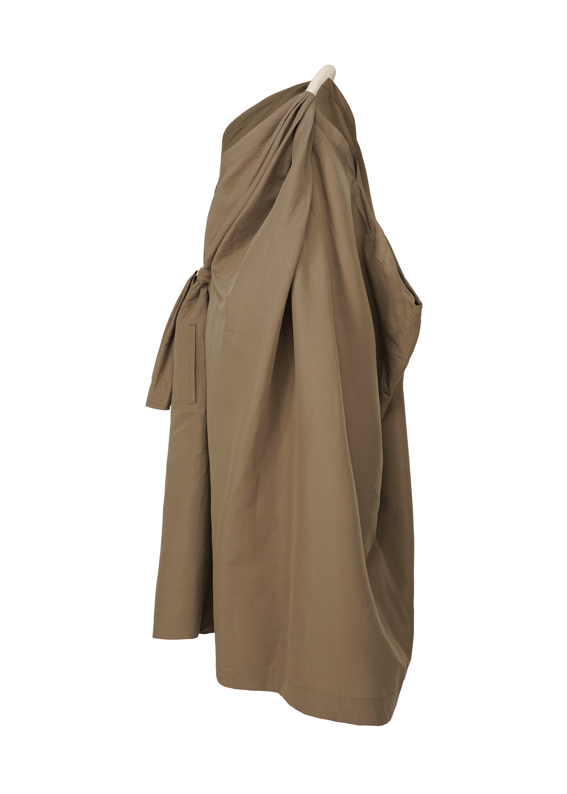 A detail shot of the ISSEY MIYAKE CLOTH AND CORD dress.