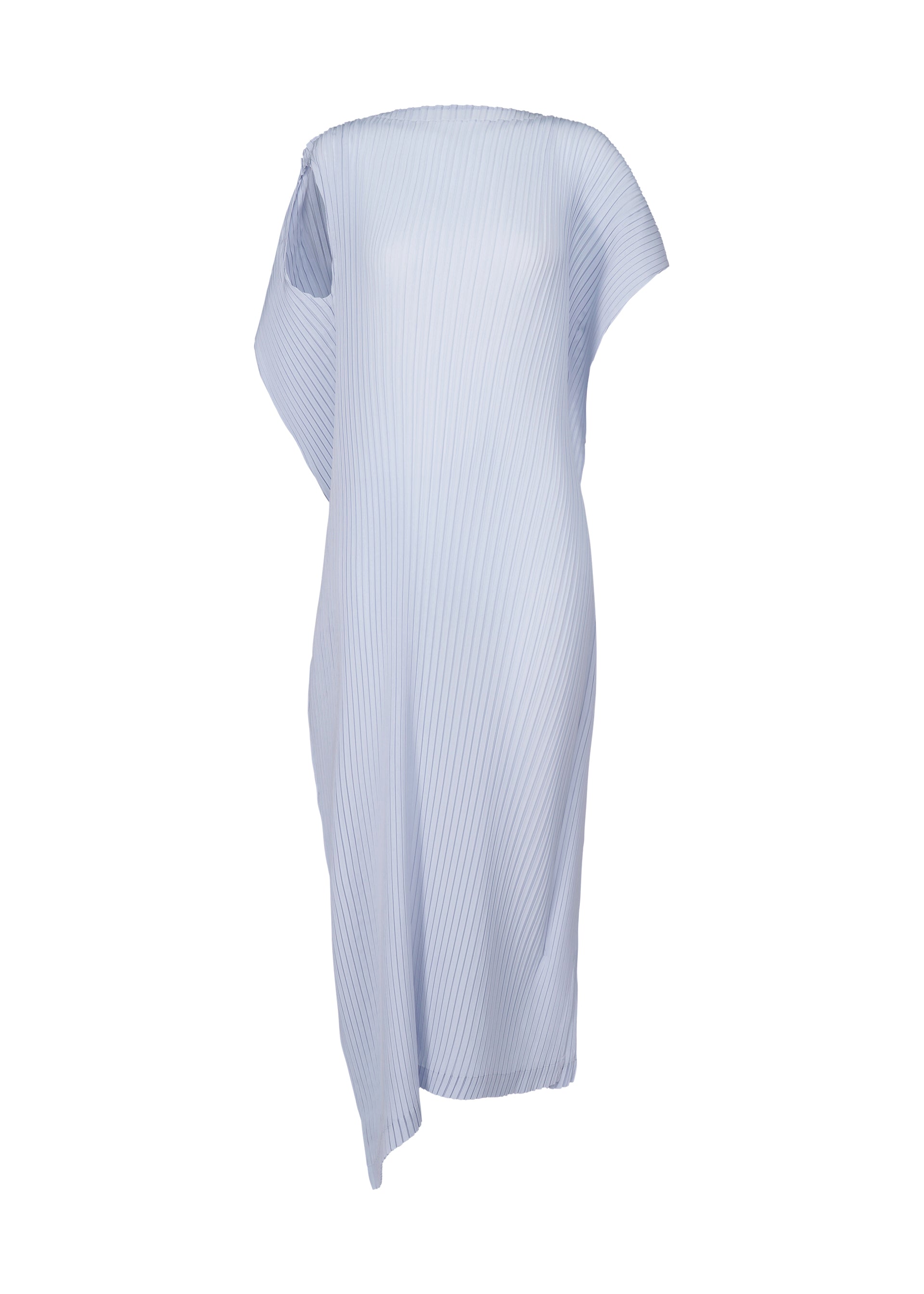 A product shot of the ISSEY MIYAKE SHADOW STUDY PLEATS SOLID dress in .