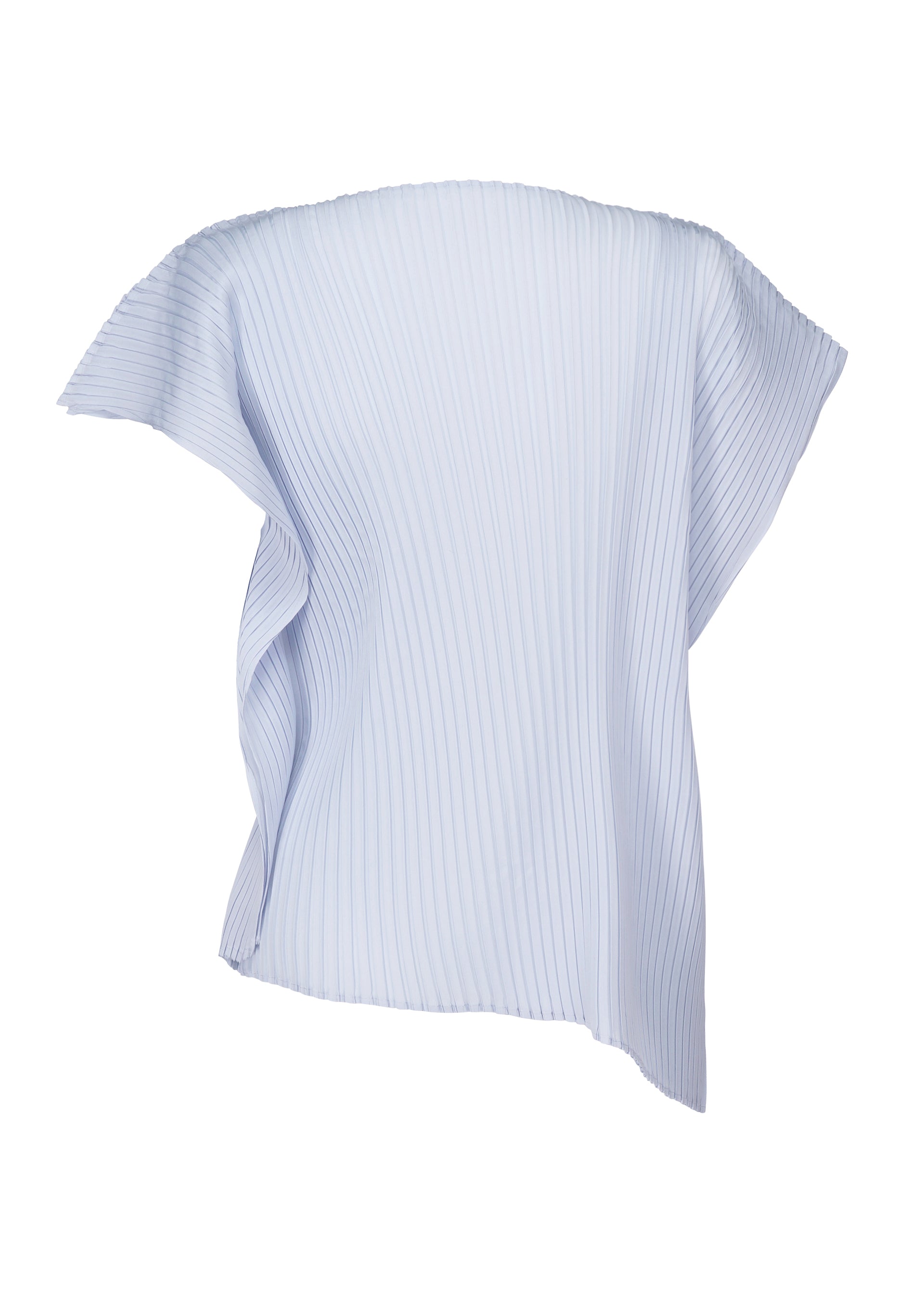A detail shot of the ISSEY MIYAKE SHADOW STUDY PLEATS SOLID shirt.