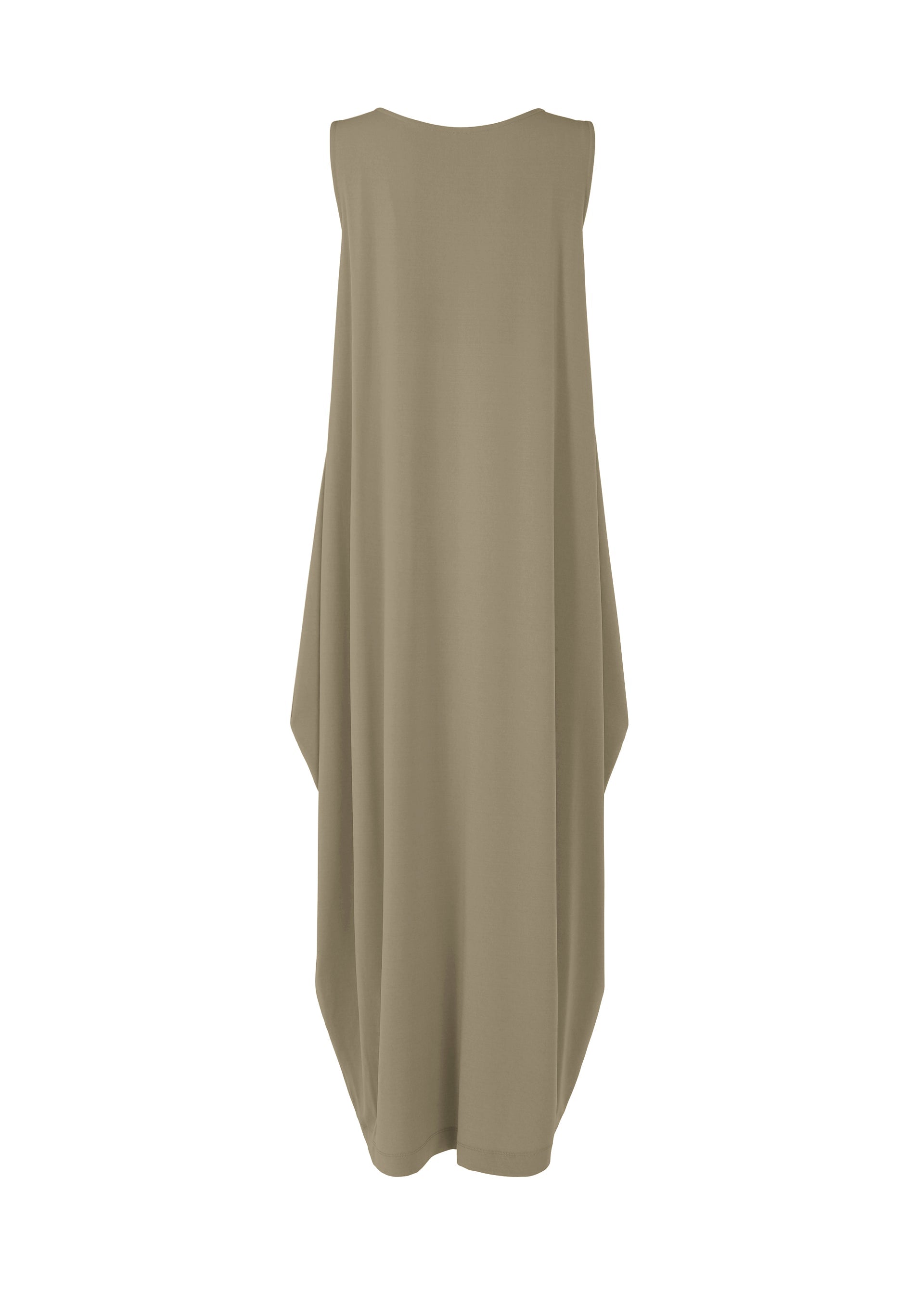 A detail shot of the ISSEY MIYAKE DRAPE JERSEY 56 dress.