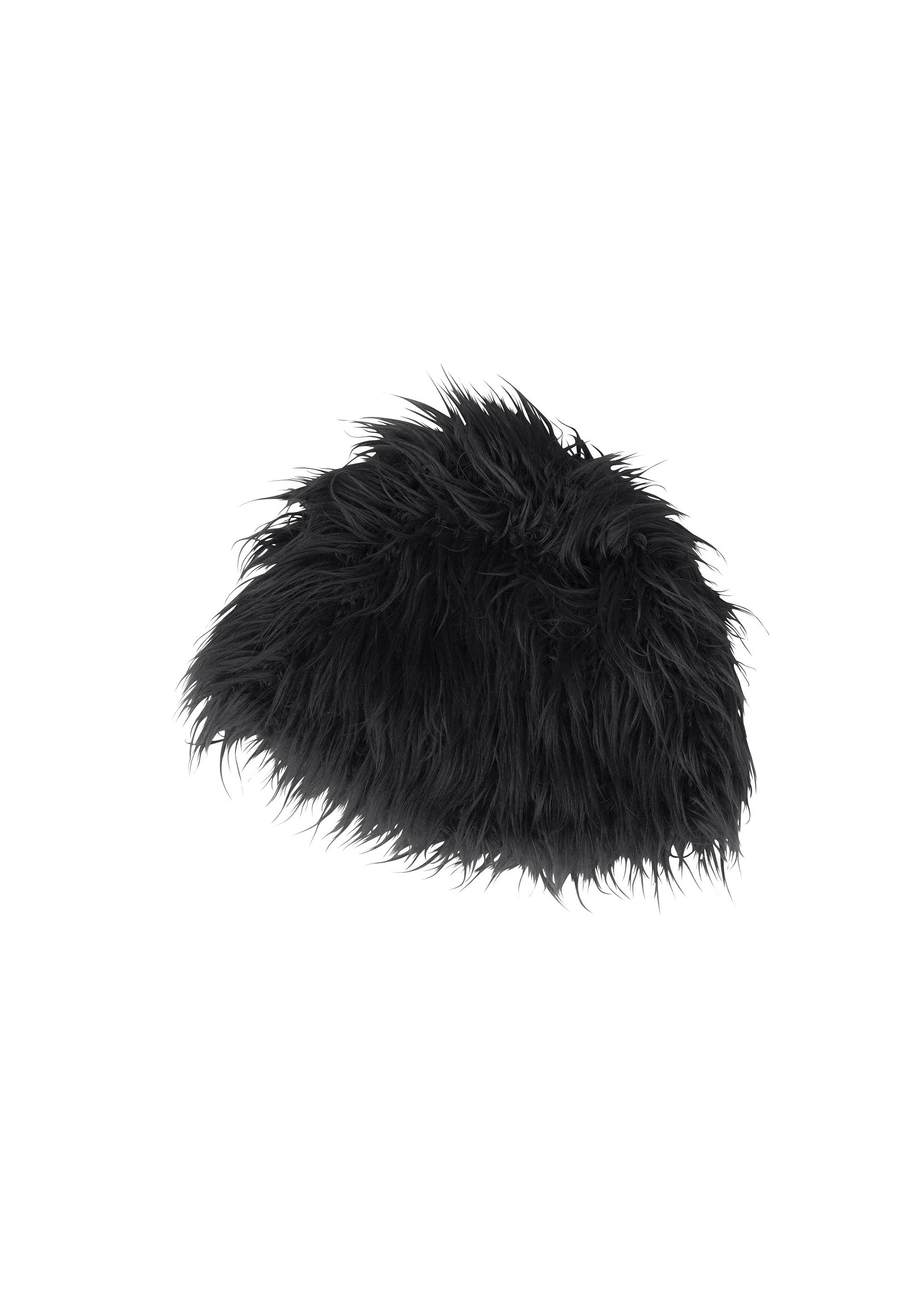 A product shot of the ISSEY MIYAKE ODD BEANIE hat in black (15).