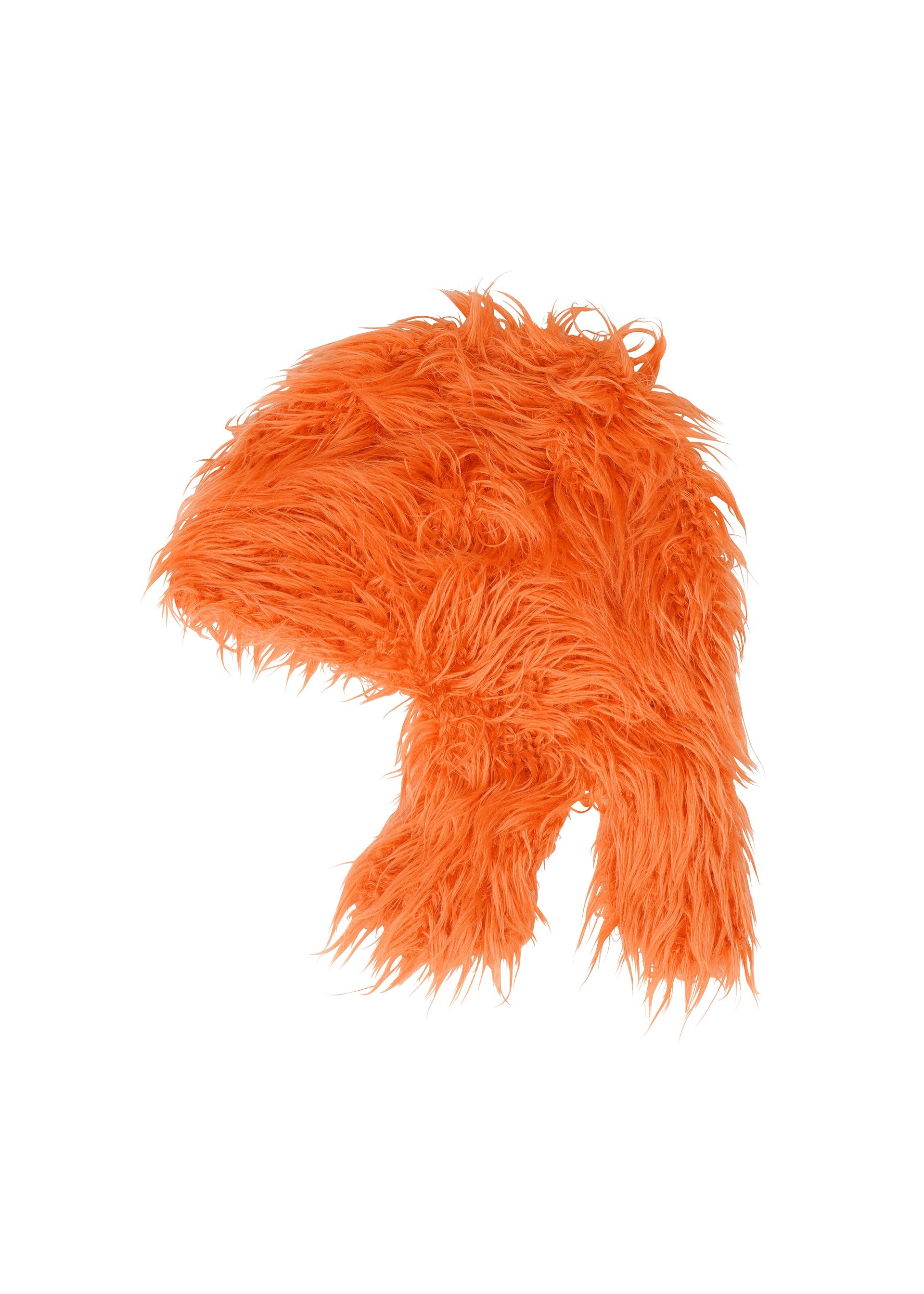 A product shot of the ISSEY MIYAKE ODD BEANIE hat in orange (32).