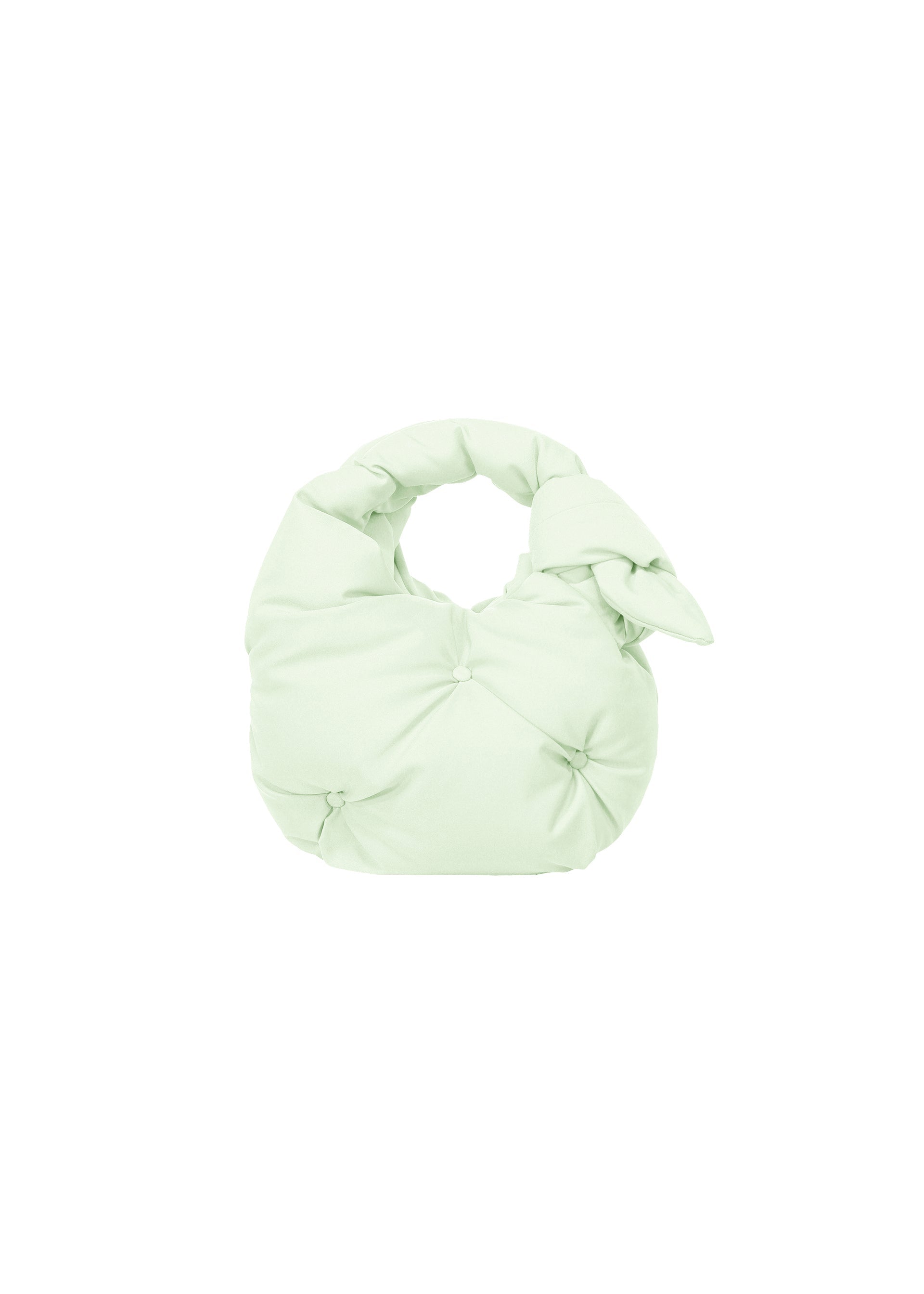 A product shot of the ISSEY MIYAKE PUMPED BAG bag in mint (60).