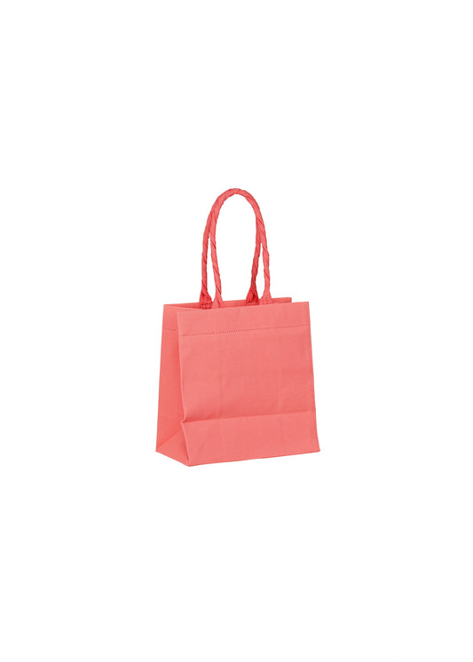 A detail shot of the ISSEY MIYAKE THIS IS A PAPER BAG bag.