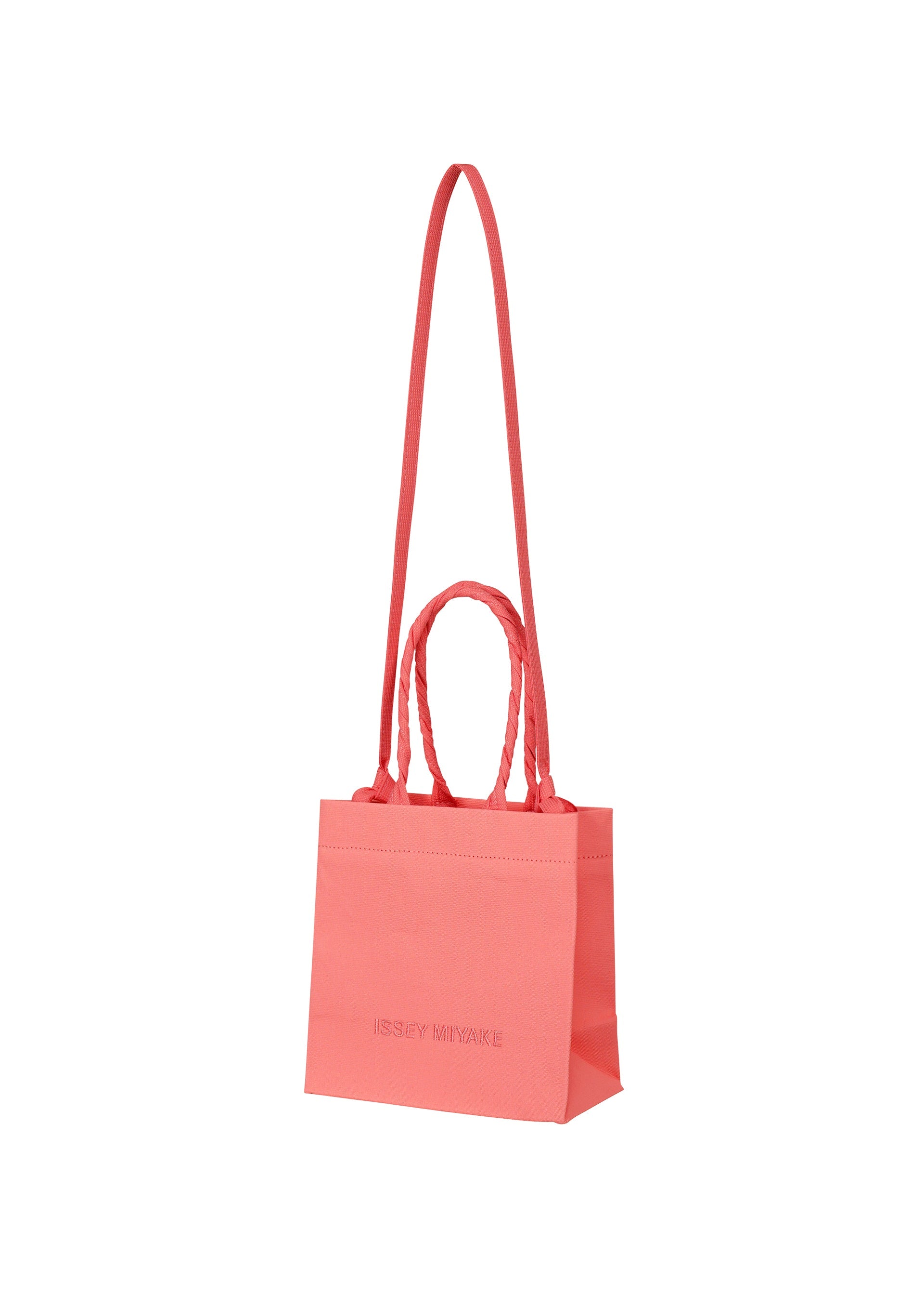 A detail shot of the ISSEY MIYAKE THIS IS A PAPER BAG bag.