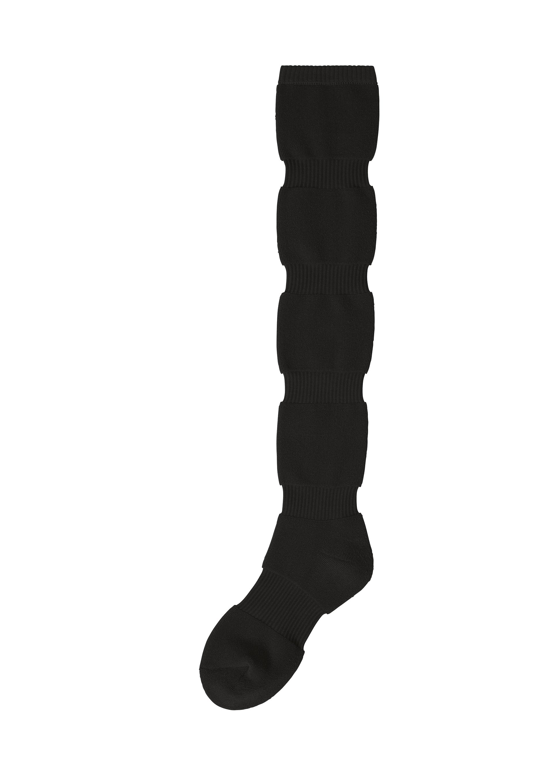 A product shot of the ISSEY MIYAKE PUMPED SOCKS socks in black (15).