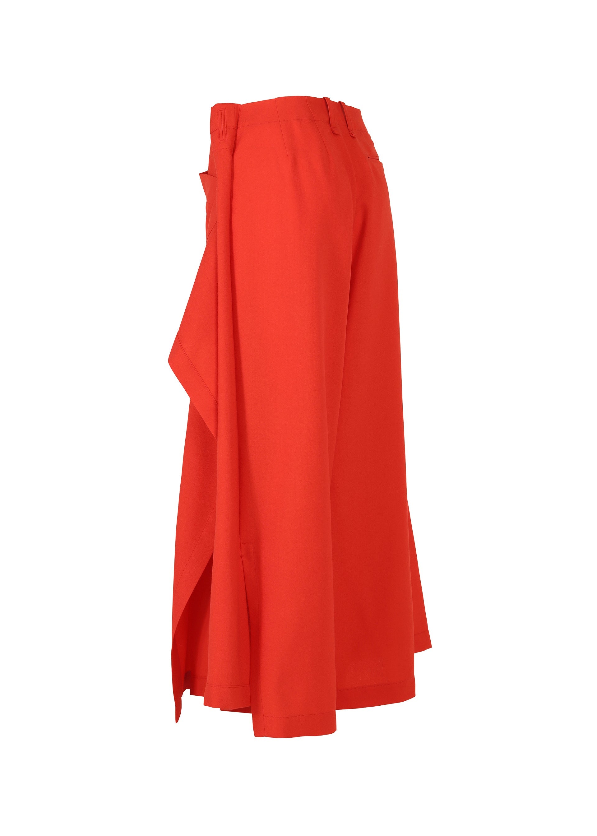 A detail shot of the ISSEY MIYAKE UNI FORM (WOOL) trousers.