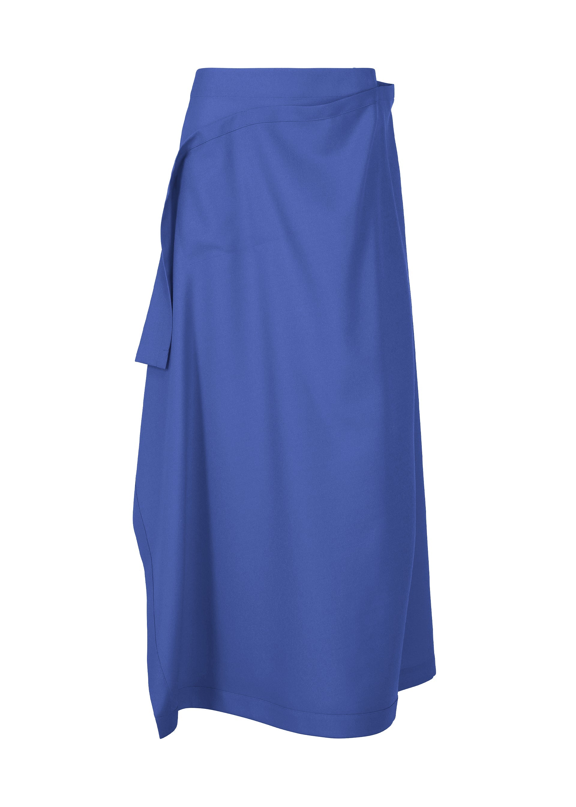 A product shot of the ISSEY MIYAKE UNI FORM (WOOL) skirt in blue (72).