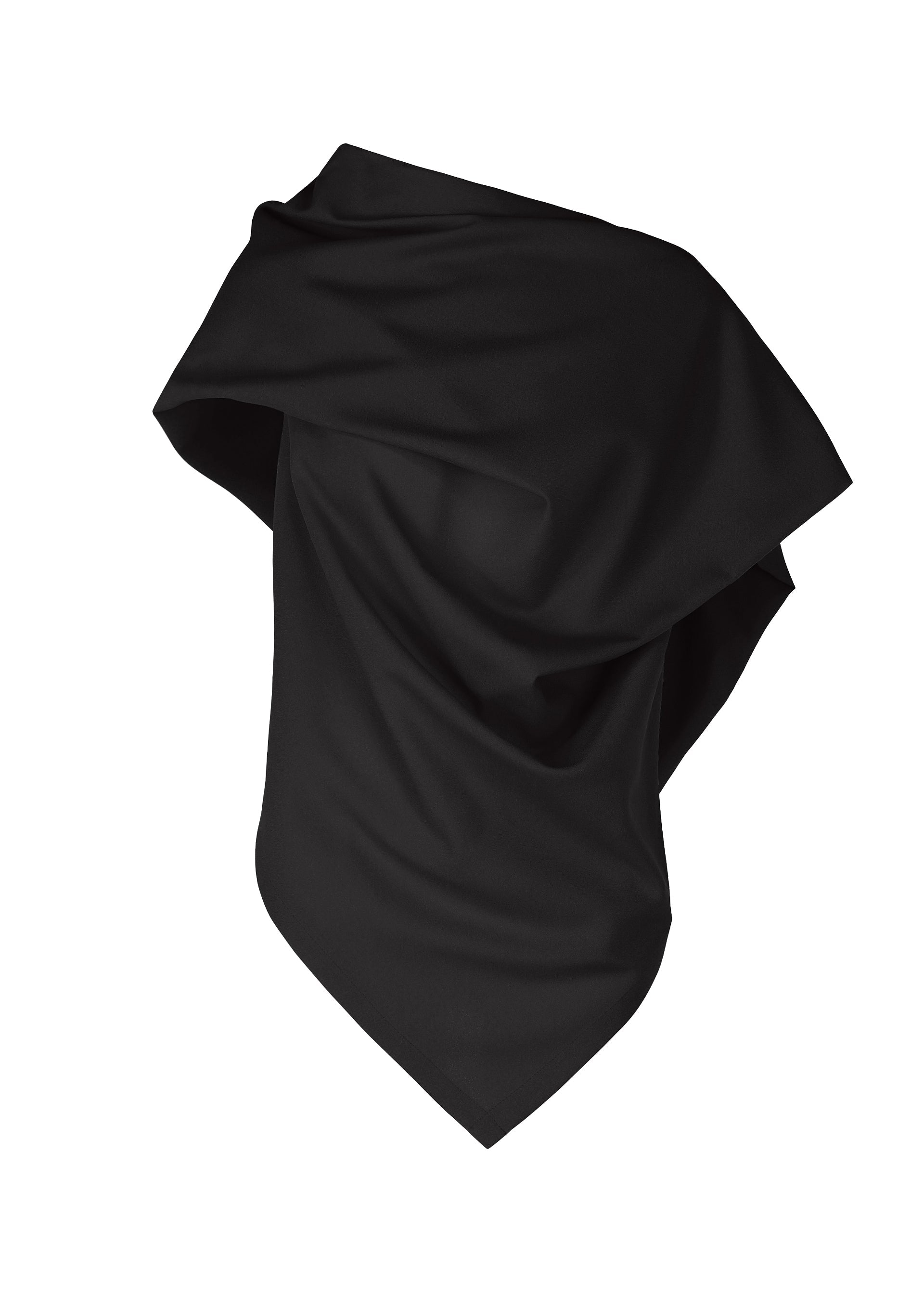 A product shot of the ISSEY MIYAKE UNI FORM (WOOL) shirt in black (15).