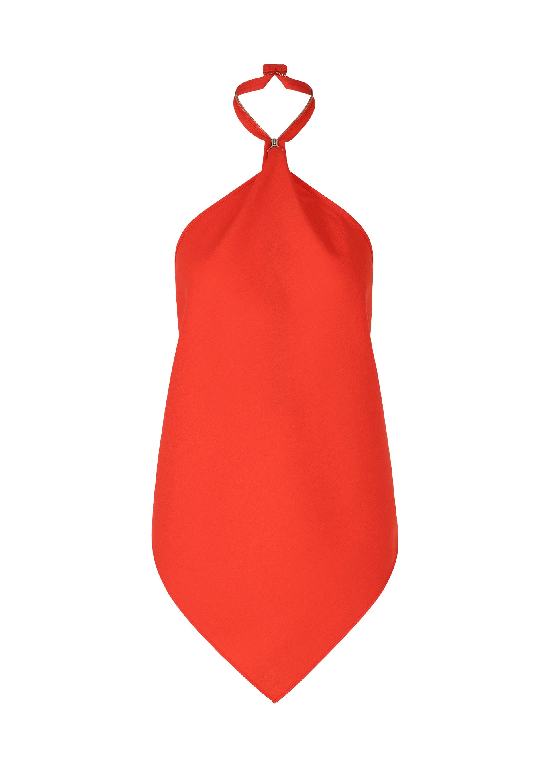 A product shot of the ISSEY MIYAKE UNI FORM (WOOL) shirt in red (24).