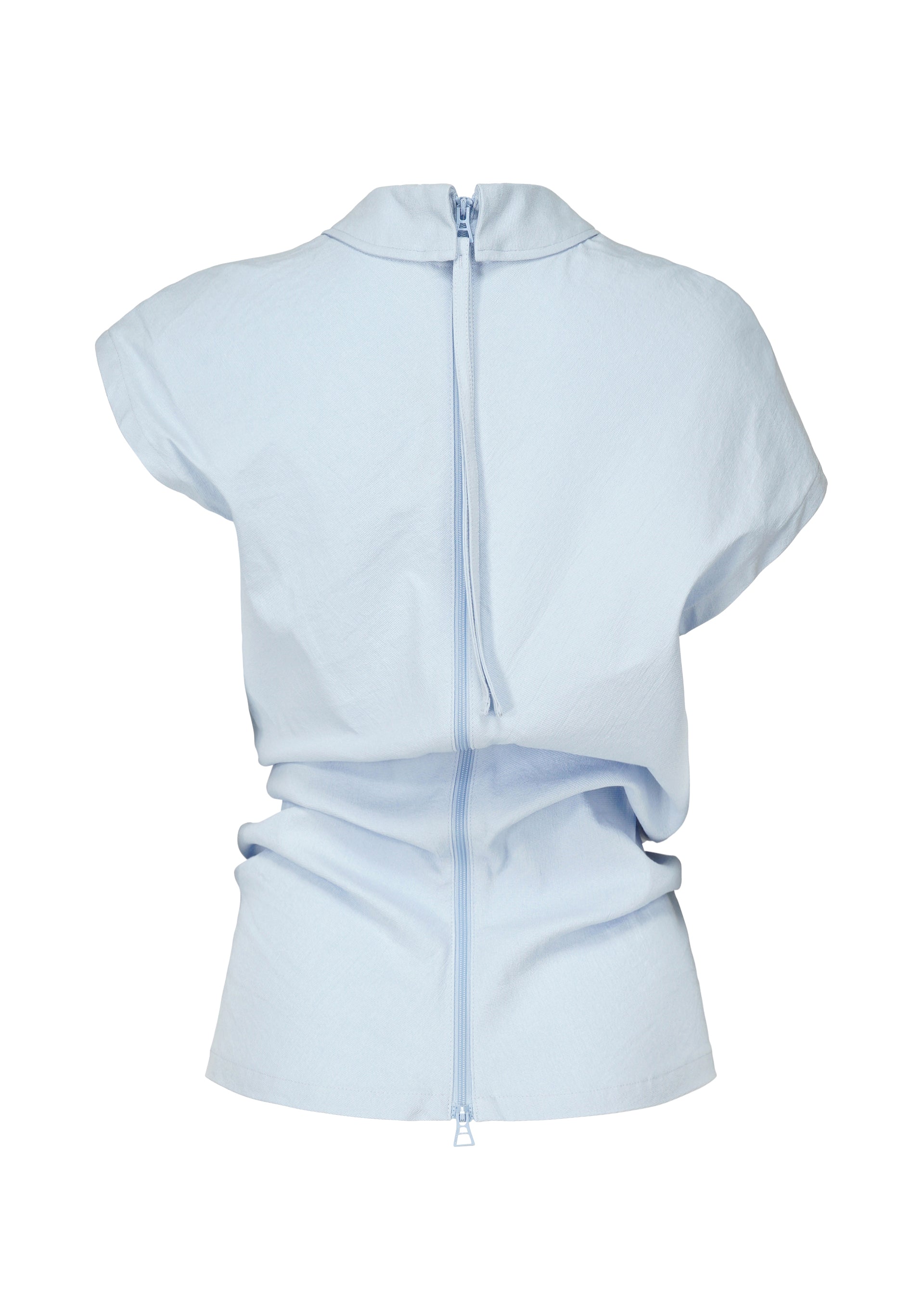 A detail shot of the ISSEY MIYAKE LIKE TORSO LIKE SHIRT shirt.