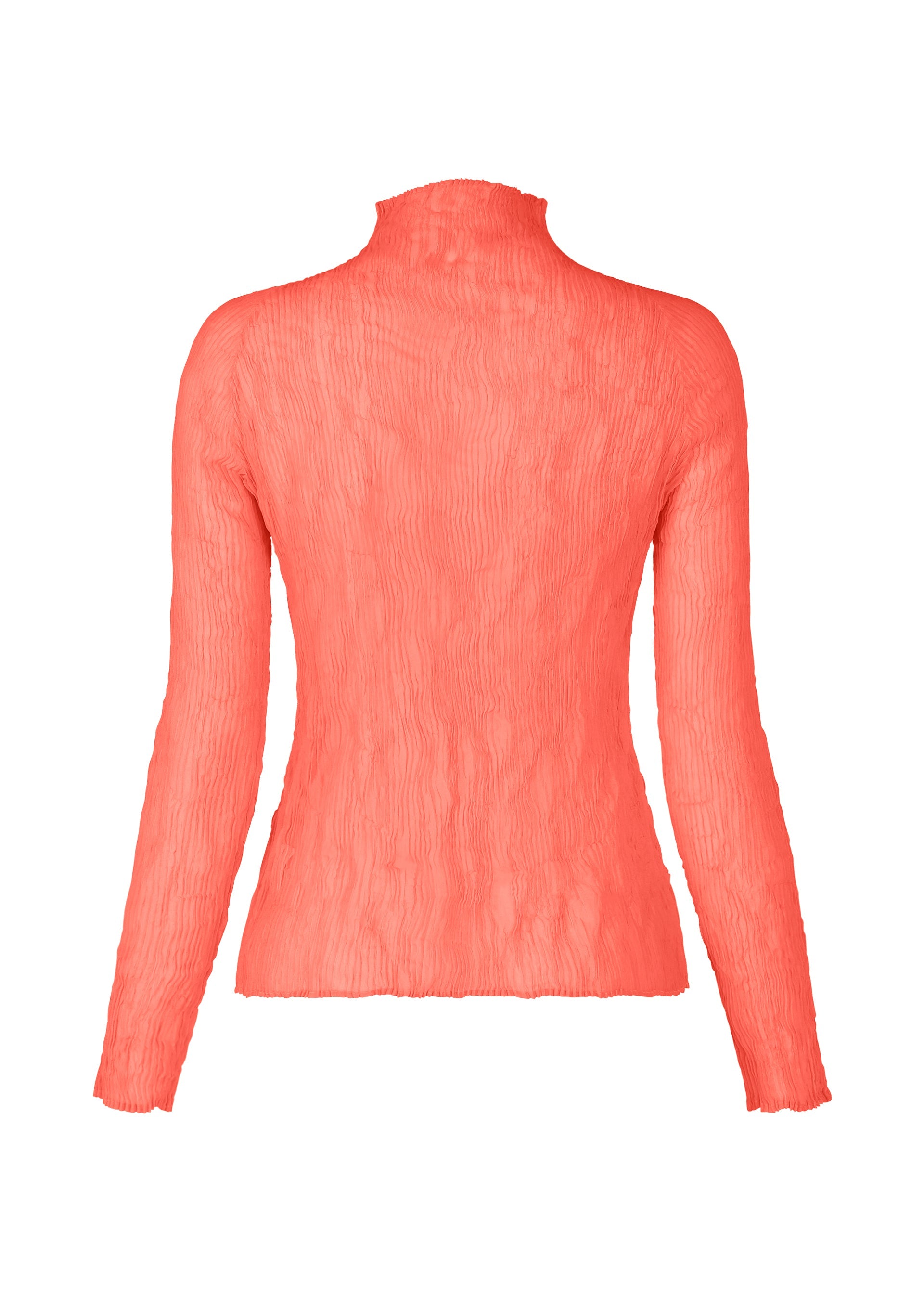 A detail shot of the ISSEY MIYAKE CHIFFON TWIST 1 top.