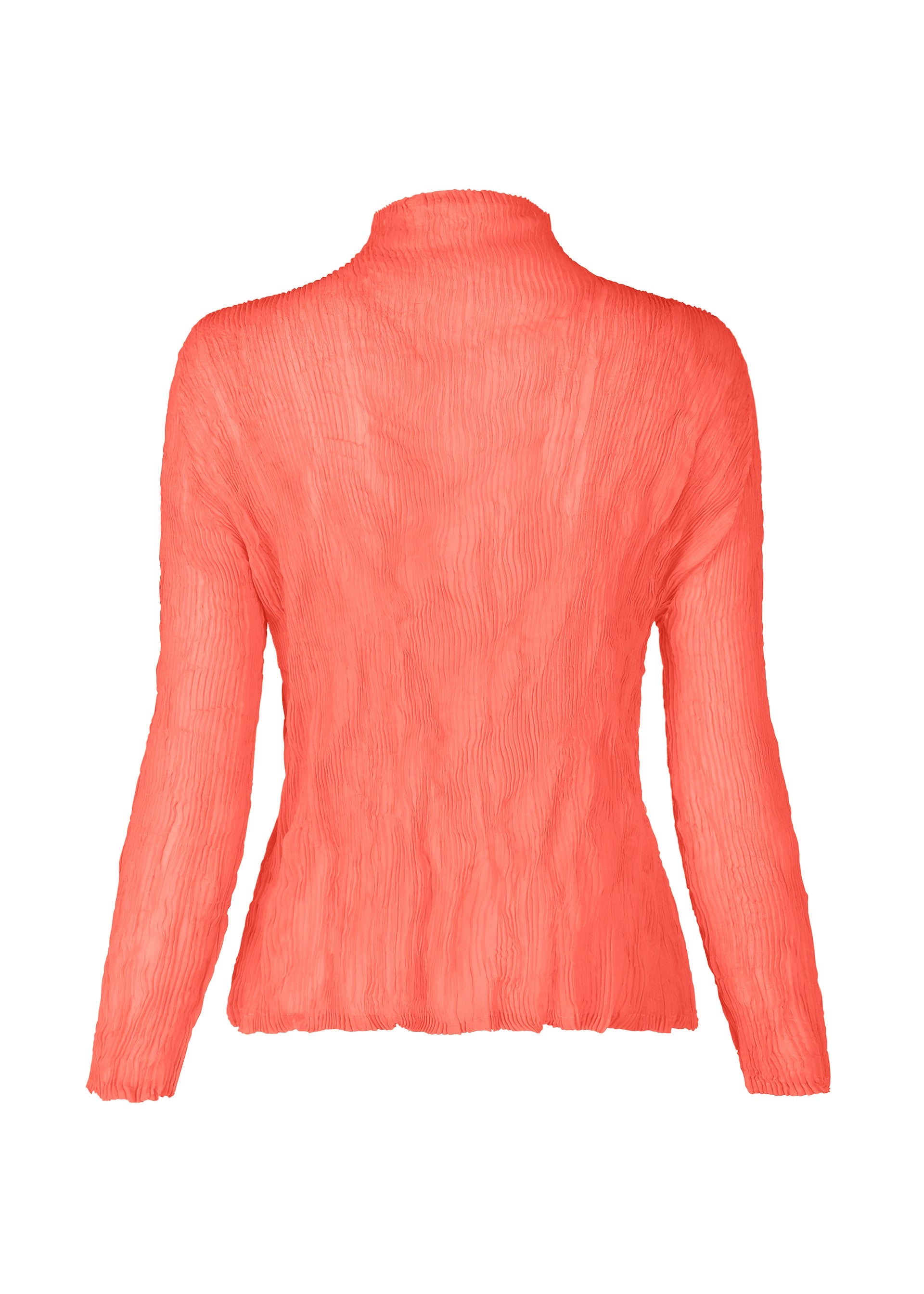 A detail shot of the ISSEY MIYAKE CHIFFON TWIST 1 top.