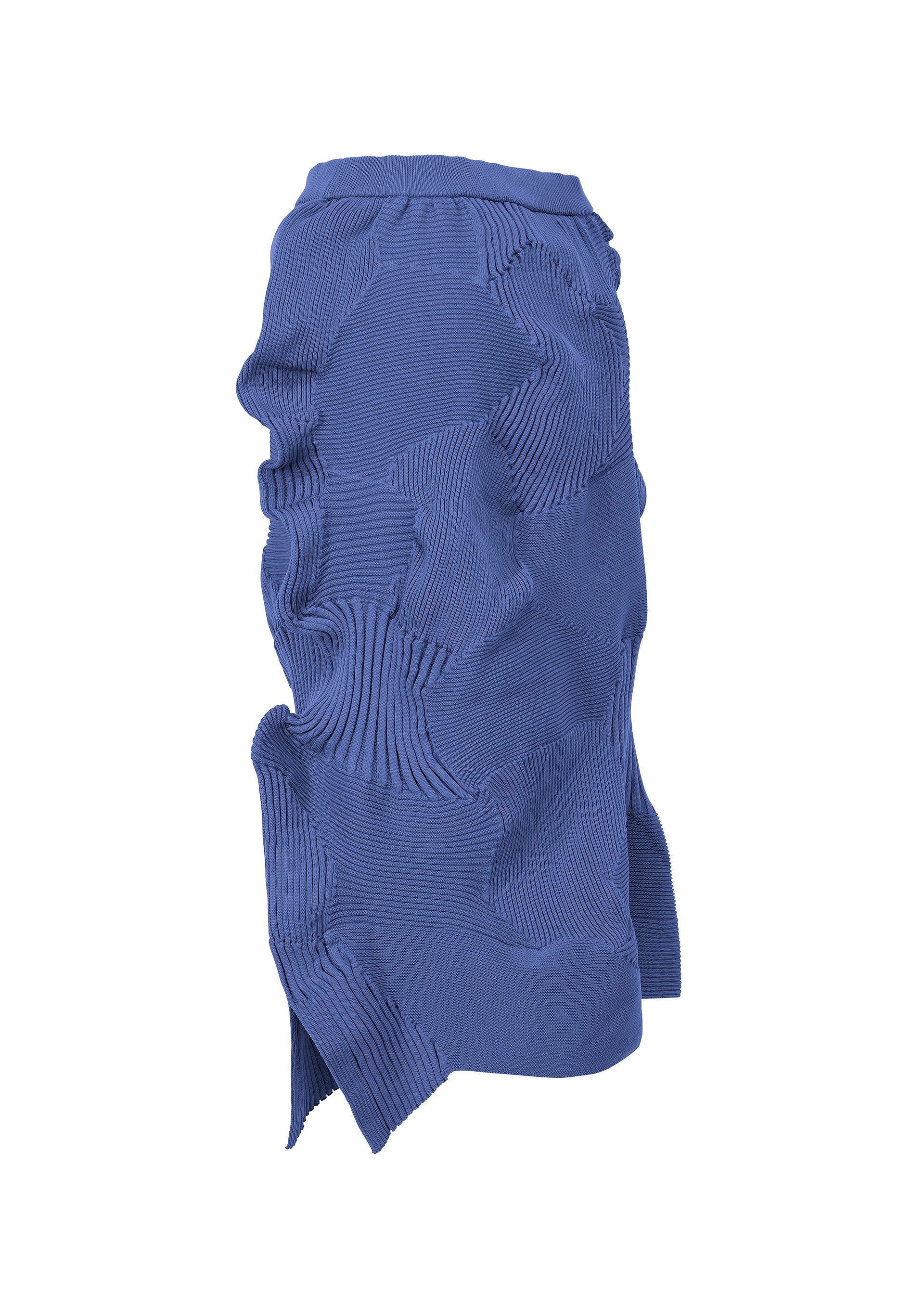 A detail shot of the ISSEY MIYAKE KONE KONE skirt.