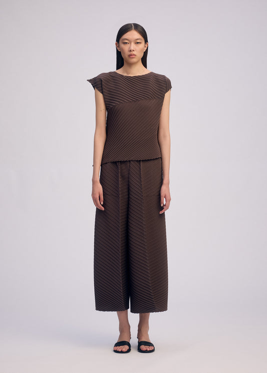 PLASTER PLEATS SOLID Trousers Light Green