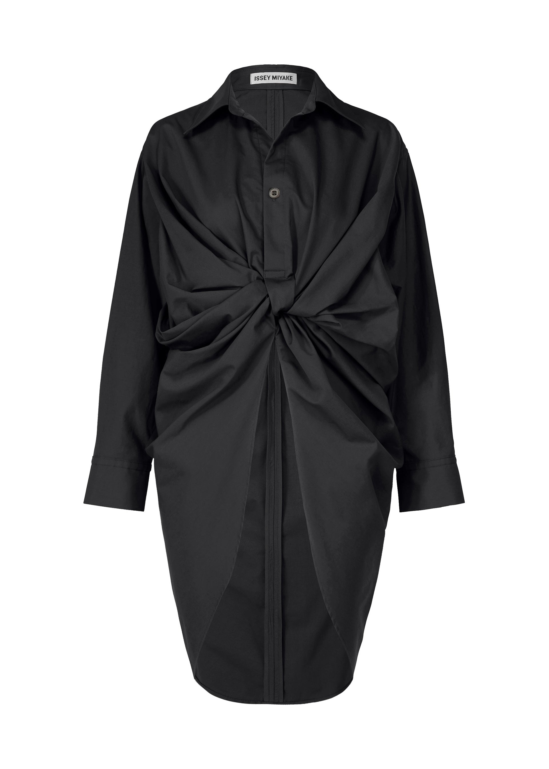 TWISTED DRAPE Shirt Black – The official ISSEY MIYAKE ONLINE STORE