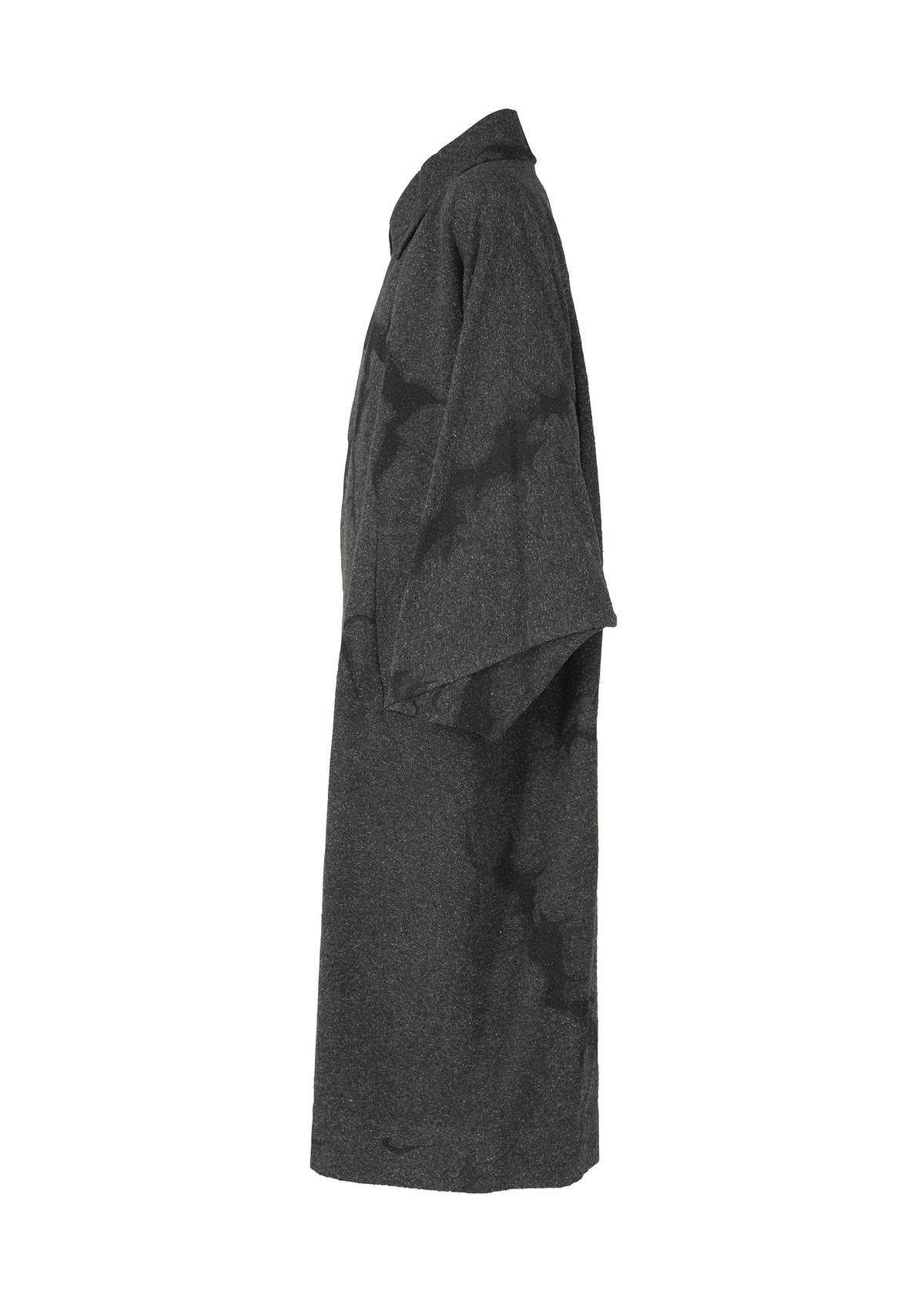 A detail shot of the IM MEN SOMEWHERE coat.