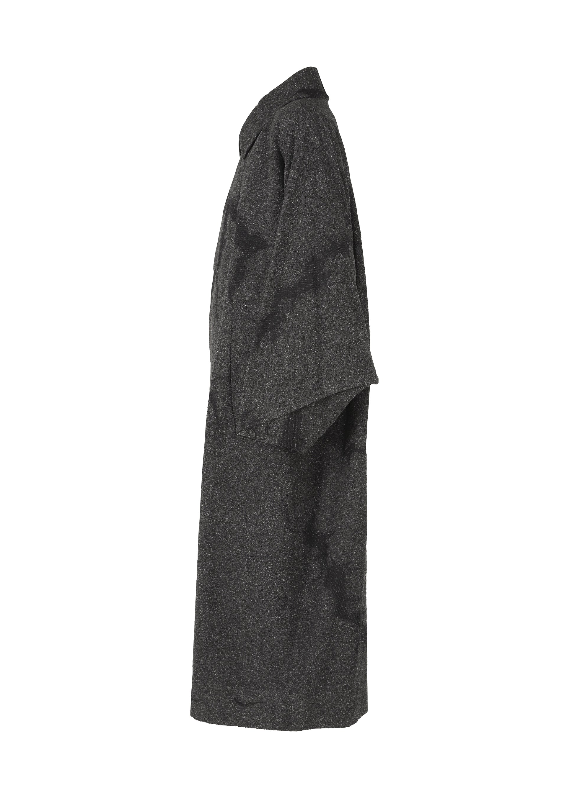 A detail shot of the IM MEN SOMEWHERE coat.