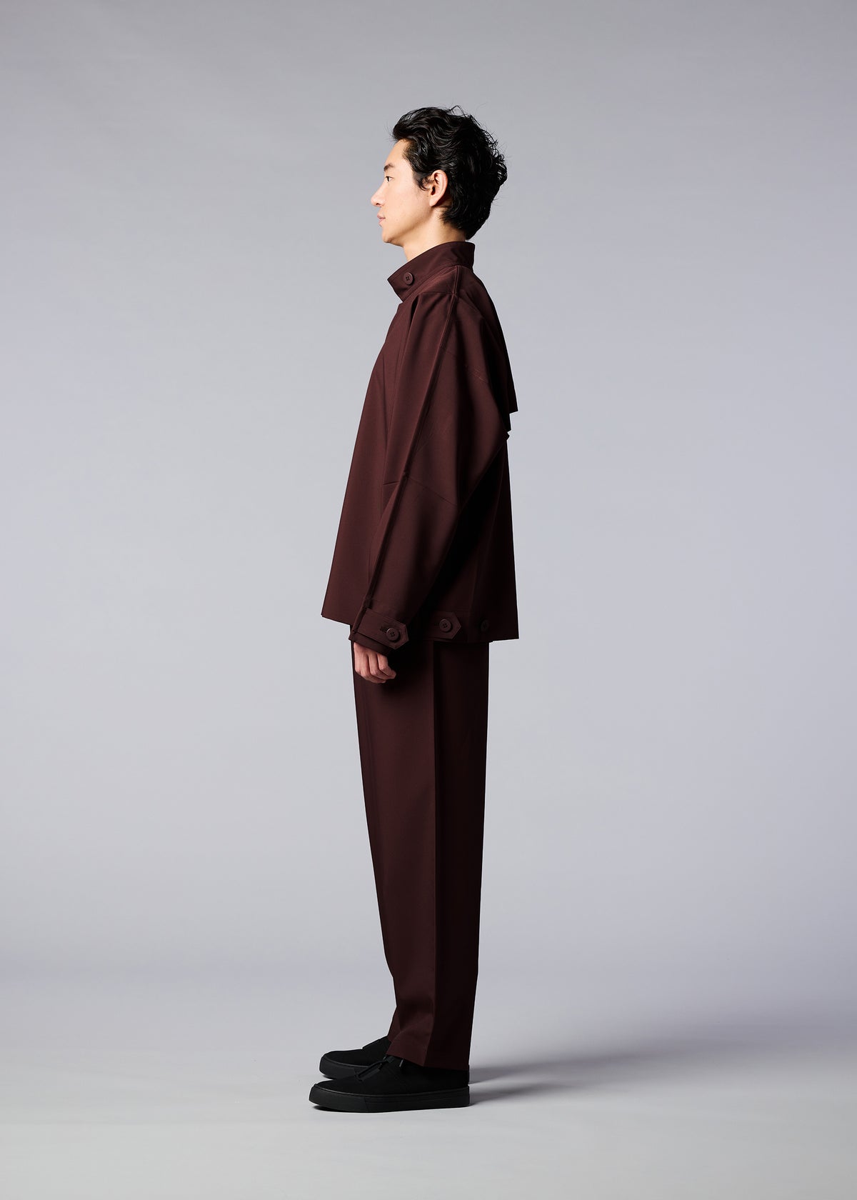 A model wears the IM MEN FLAT jacket